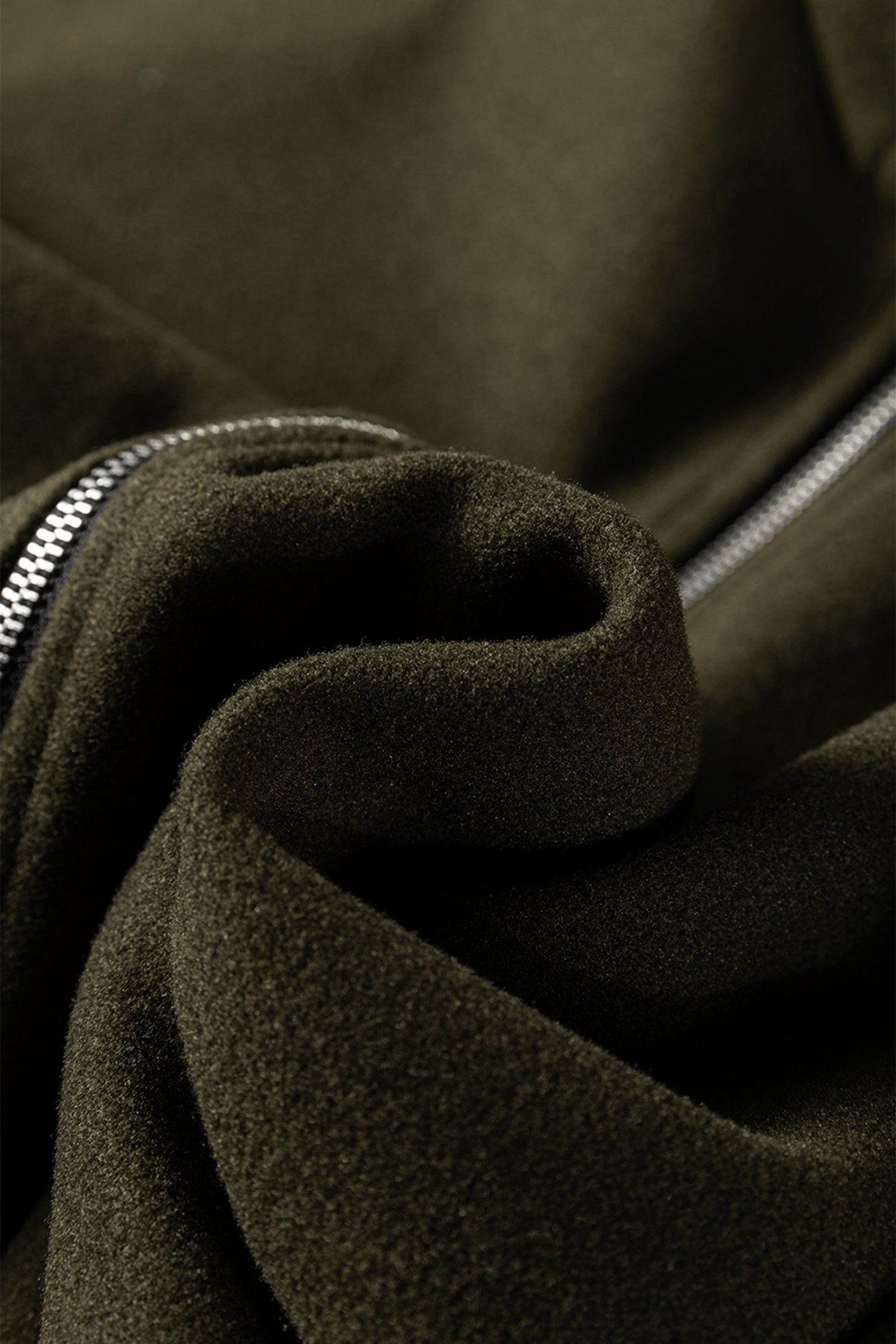 Four Leaf Clover Contrast Cuffed Drop Shoulder Zip up Tunic Hoodie-Tops / Dresses-[Adult]-[Female]-2022 Online Blue Zone Planet