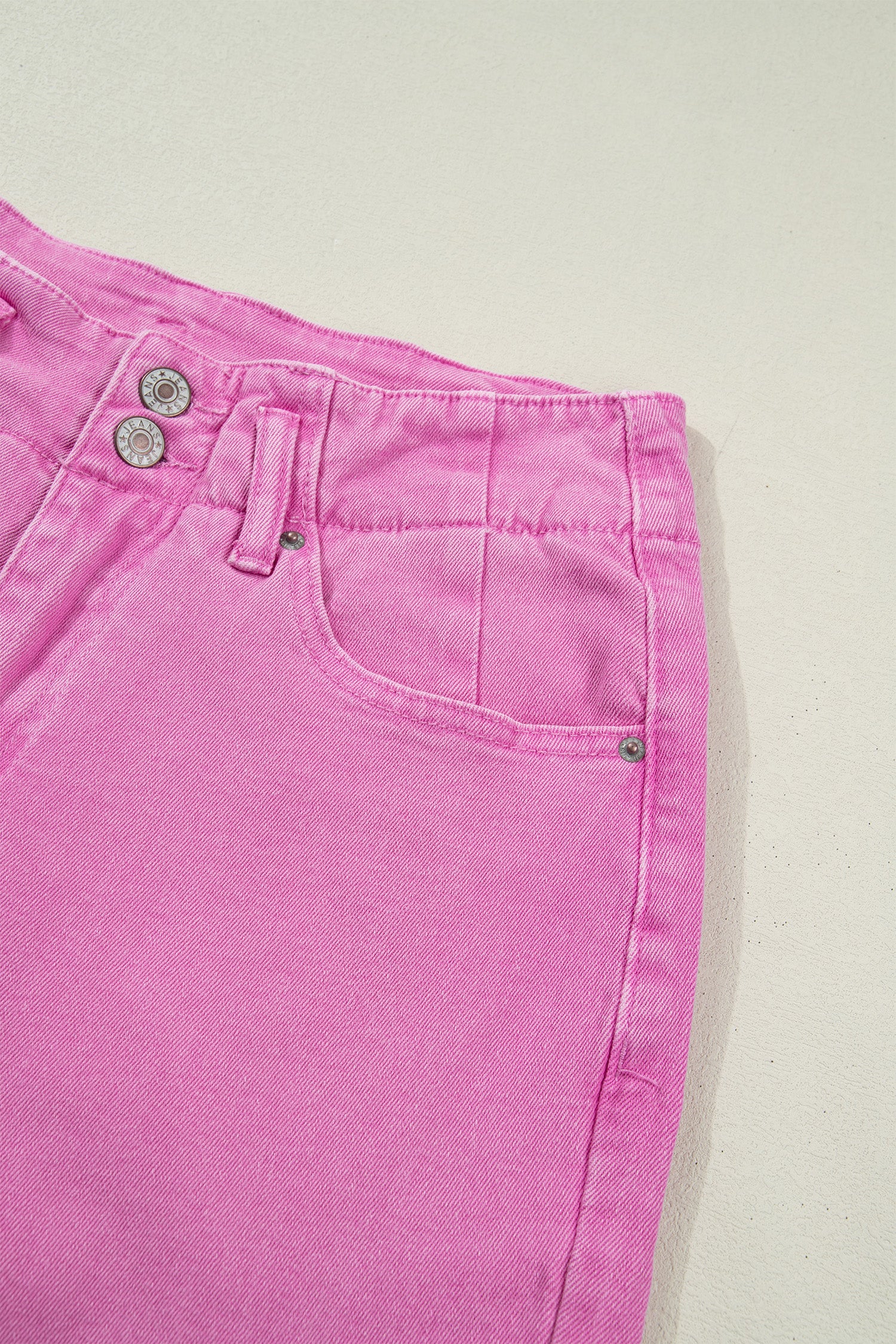 Bonbon 2-Button High Waist Flared Bottom Jeans-Bottoms/Jeans-[Adult]-[Female]-2022 Online Blue Zone Planet