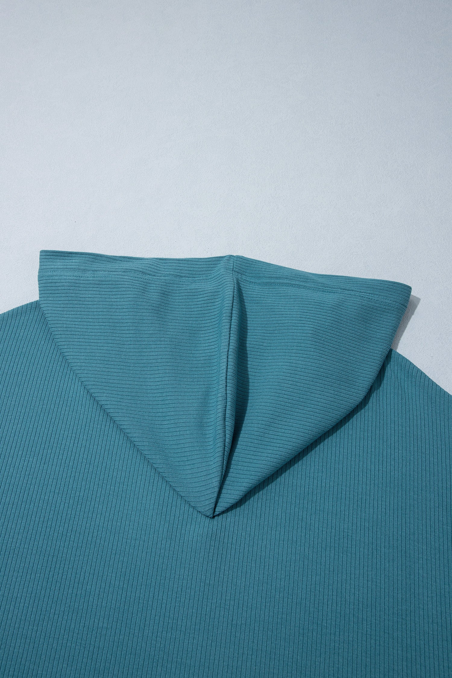 Lapis Ribbed Drop Shoulder Long Sleeve Plus Size Blouse-Tops / Dresses-[Adult]-[Female]-2022 Online Blue Zone Planet