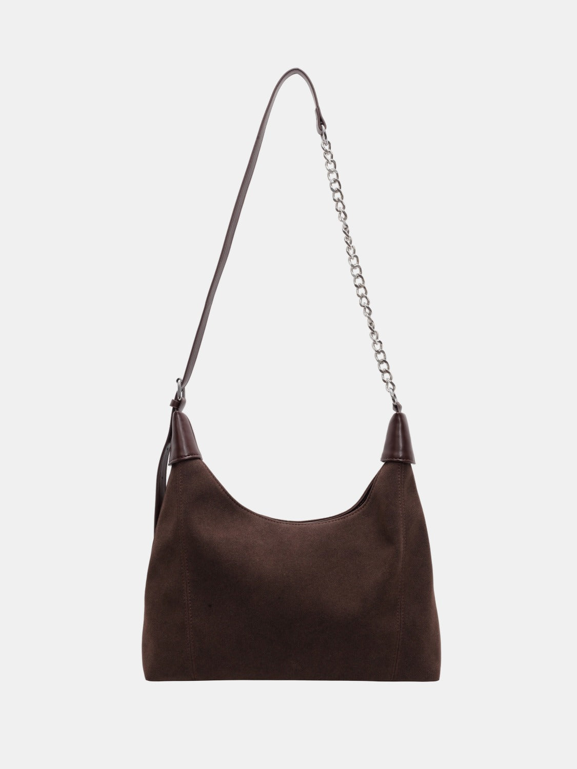 Suede Adjustable Strap Shoulder Bag-[Adult]-[Female]-Coffee Brown-One Size-2022 Online Blue Zone Planet