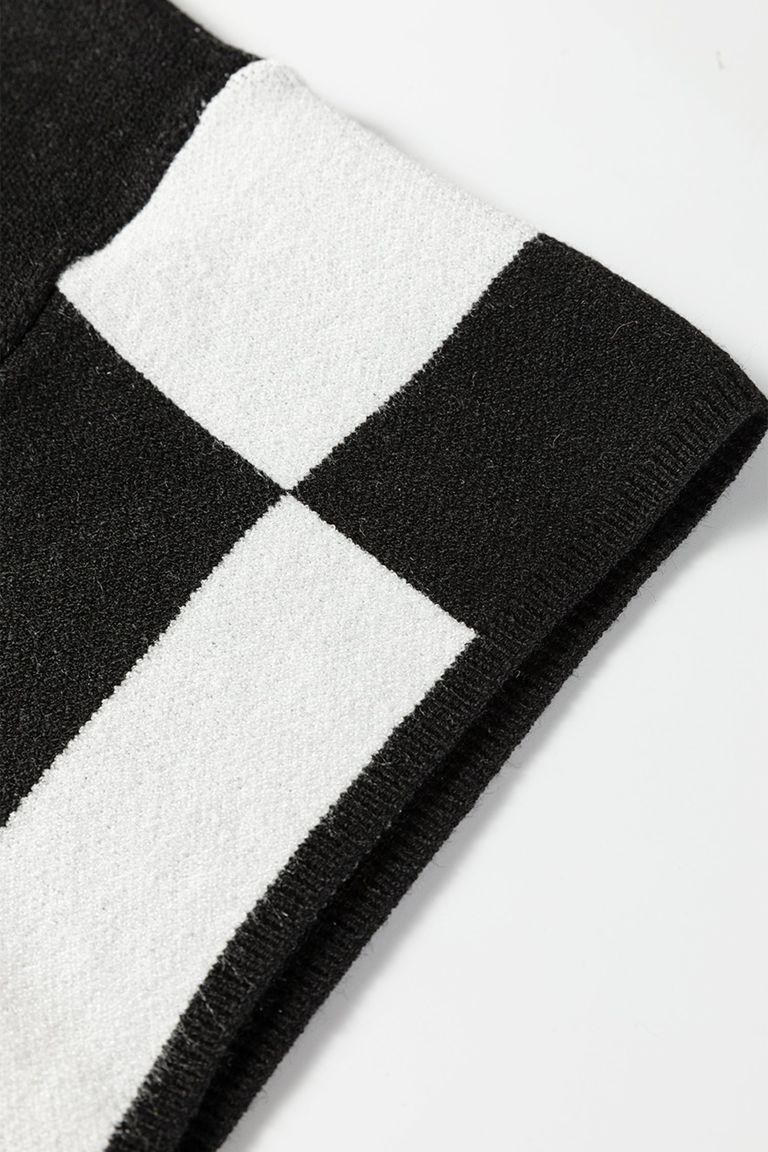 Black Checkered Pattern Loose Drop Shoulder Half Sleeve Sweater-TOPS / DRESSES-[Adult]-[Female]-2022 Online Blue Zone Planet