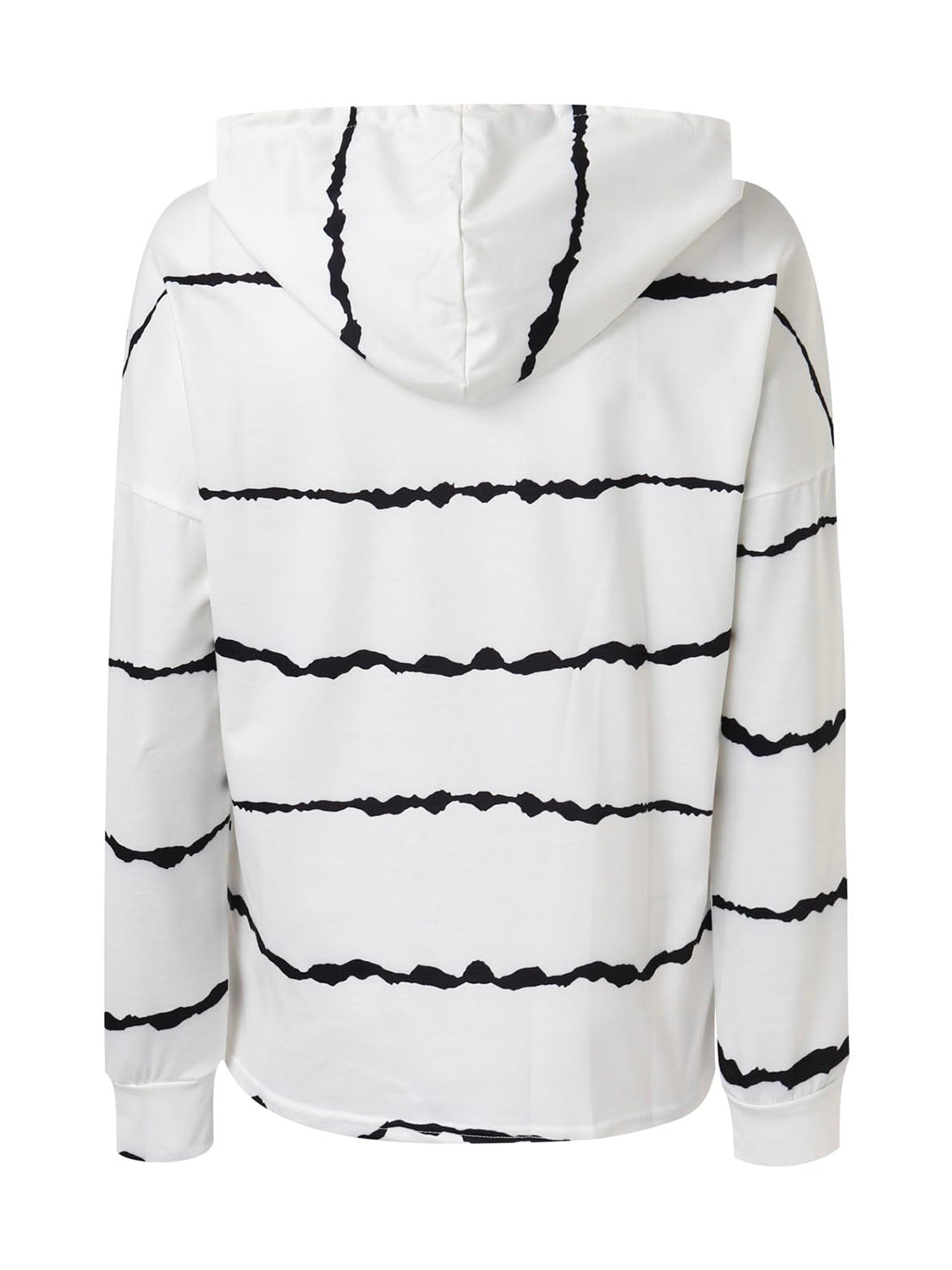 Drawstring Striped Long Sleeve Hoodie-TOPS / DRESSES-[Adult]-[Female]-2022 Online Blue Zone Planet