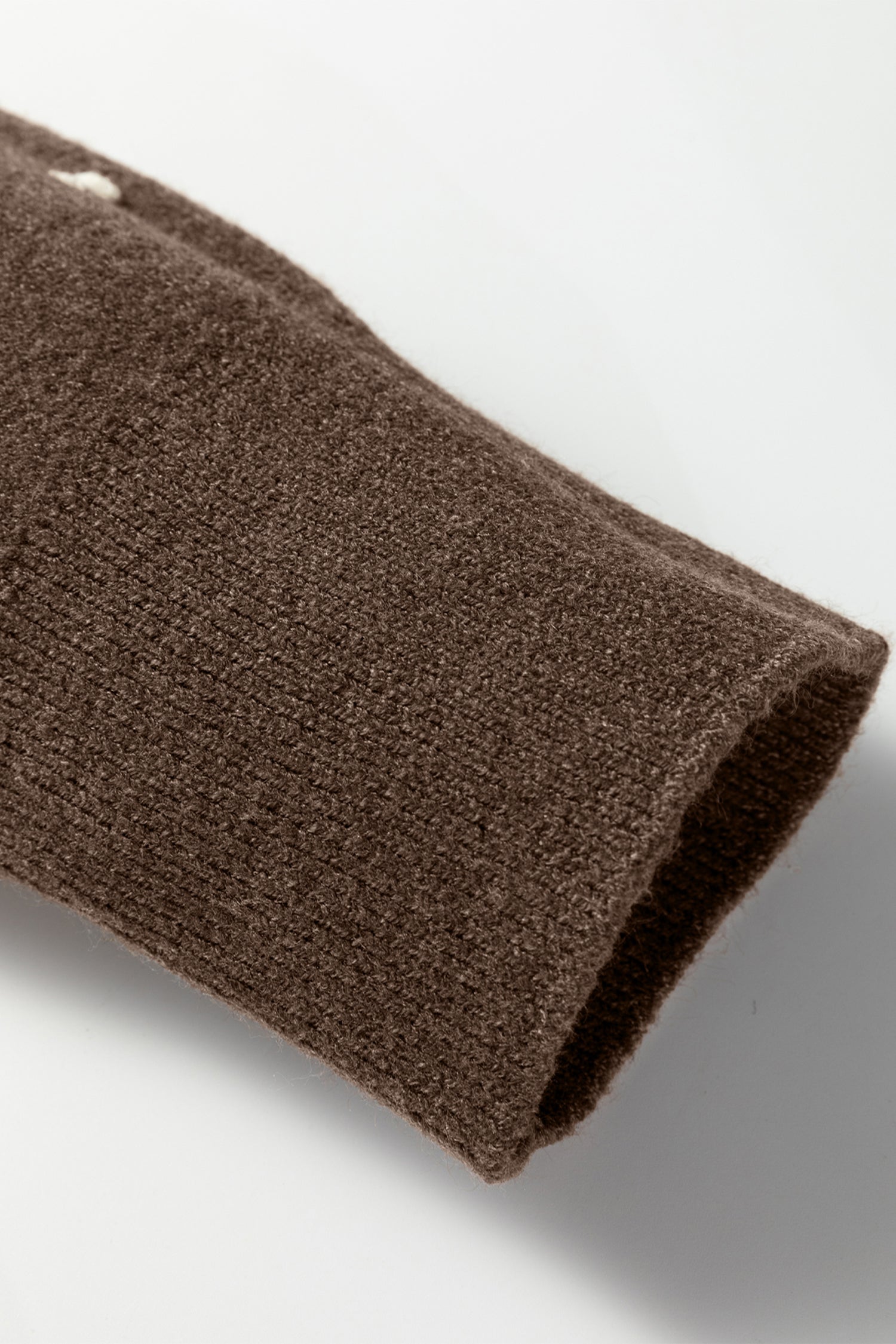 Coffee Dotted Print Ribbed Edge Knit Sweater-Sweaters & Cardigans/Sweaters-[Adult]-[Female]-2022 Online Blue Zone Planet