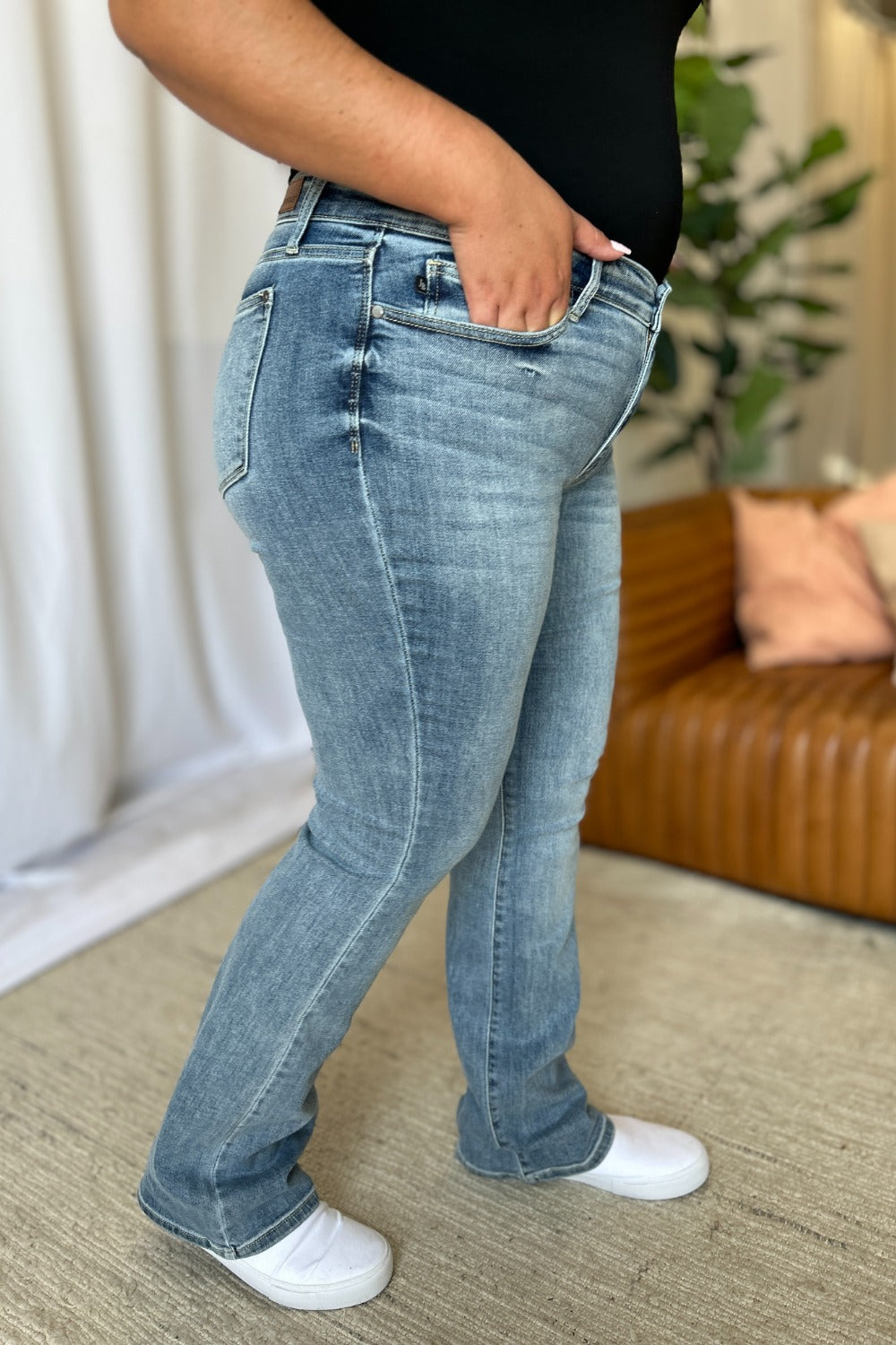 Blue Zone Planet | Judy Blue Full Size Medium Rise Bootcut Jeans-TOPS / DRESSES-[Adult]-[Female]-2022 Online Blue Zone Planet