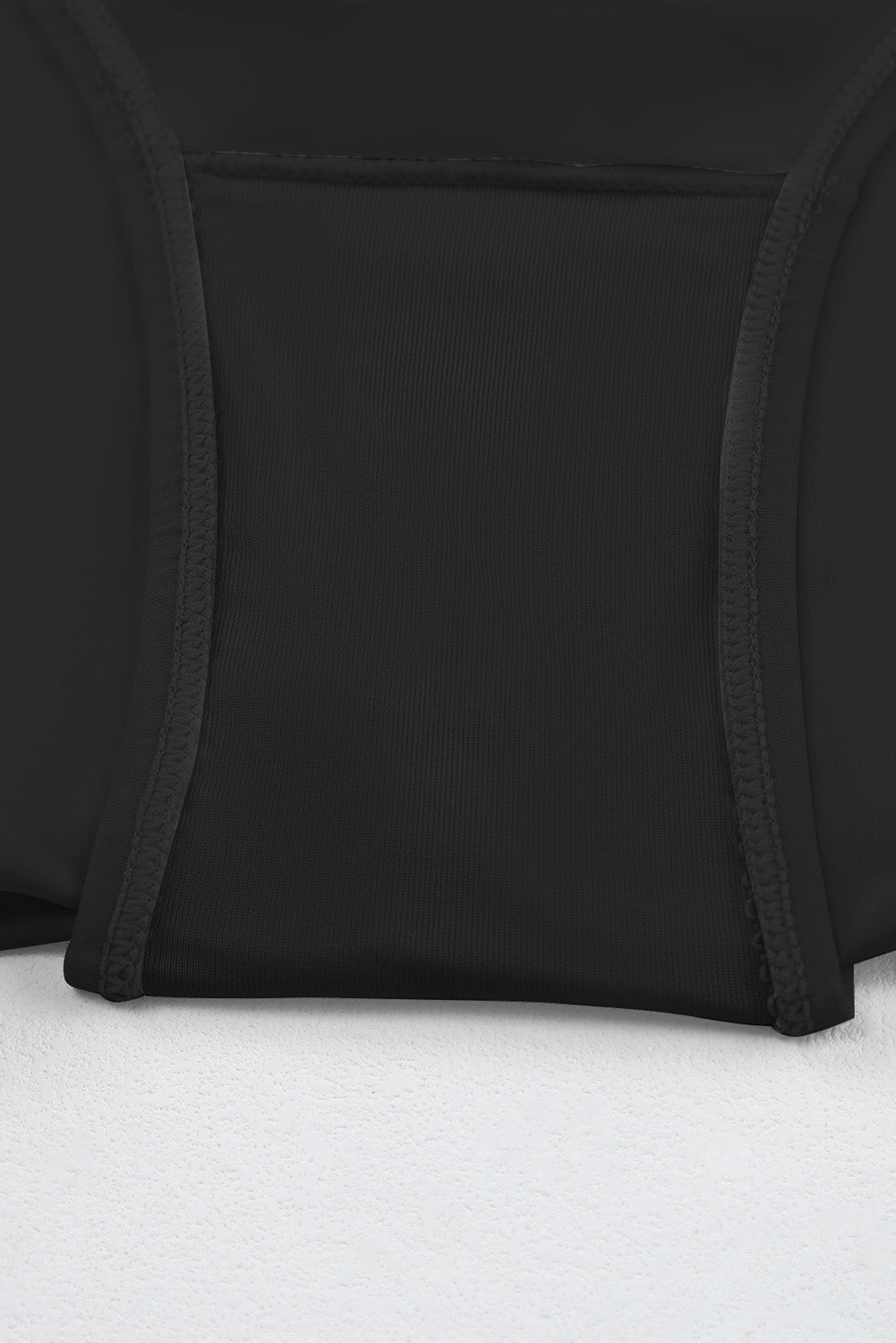 Blue Zone Planet | Black Solid Square Neck Sleeveless Tankini Swimsuit-TOPS / DRESSES-[Adult]-[Female]-2022 Online Blue Zone Planet