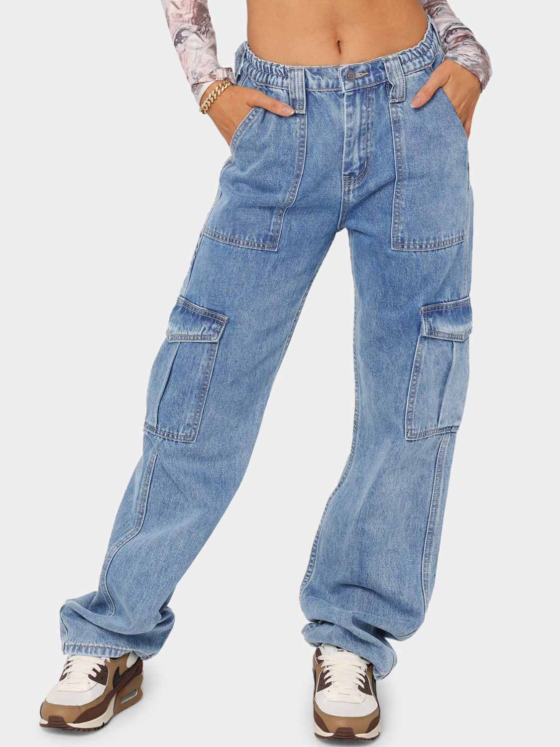 Straight Jeans with Pockets BLUE ZONE PLANET