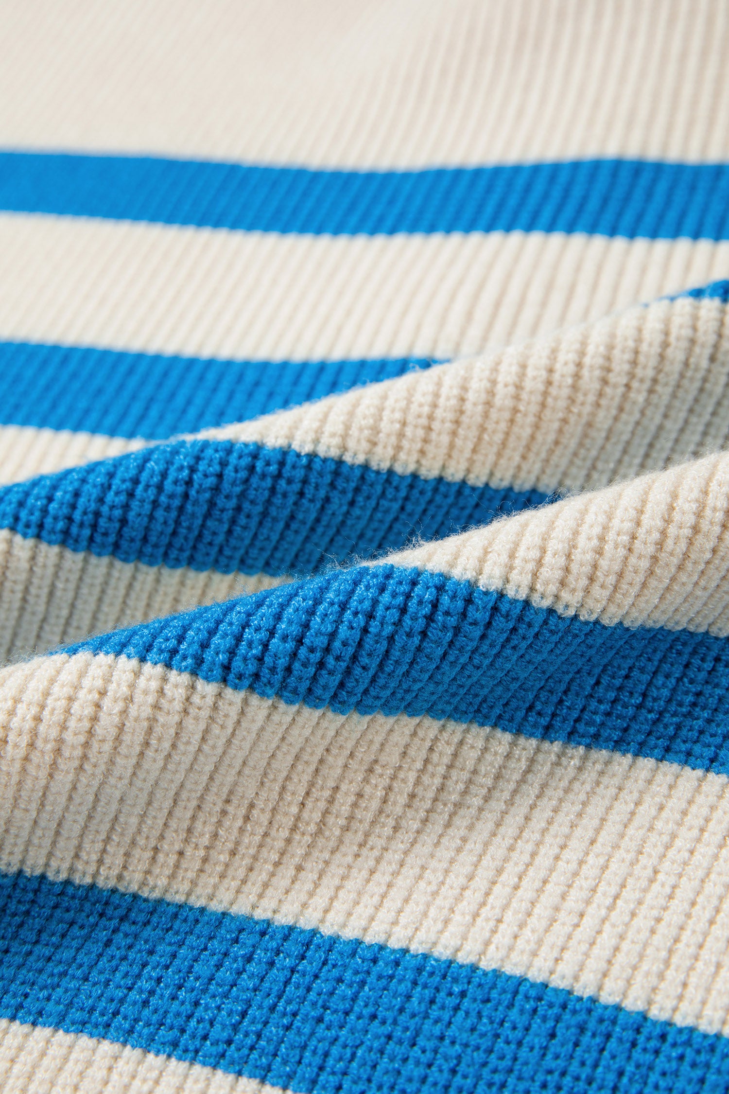 Light Blue Ribbed Half Zip Collared Sweater Vest-Sweaters & Cardigans/Sweater Vests-[Adult]-[Female]-2022 Online Blue Zone Planet