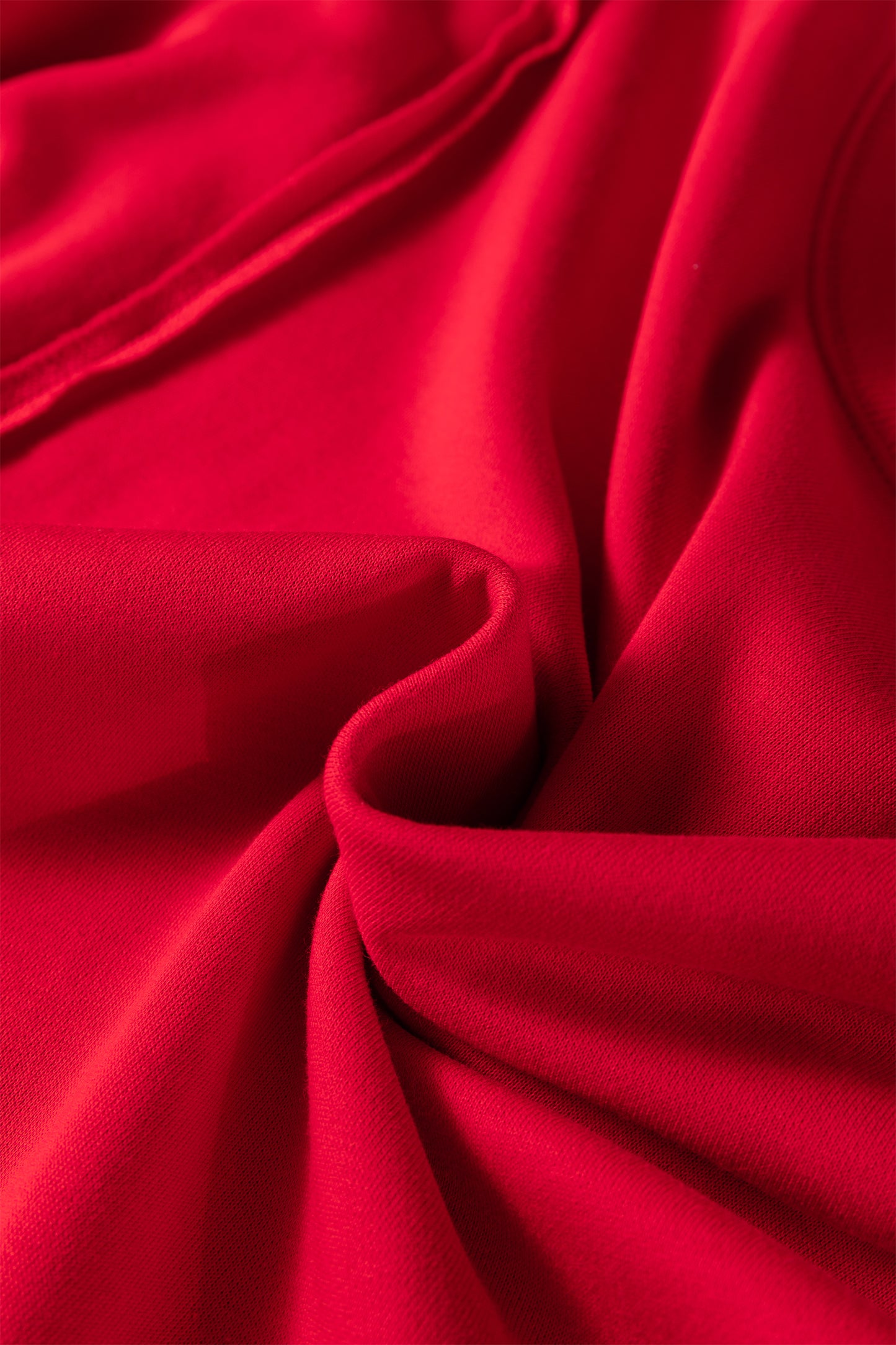 Fiery Red Floral Bow Patched Exposed Seam Patchwork Slit Baggy Sweatshirt-Tops/Sweatshirts & Hoodies-[Adult]-[Female]-2022 Online Blue Zone Planet