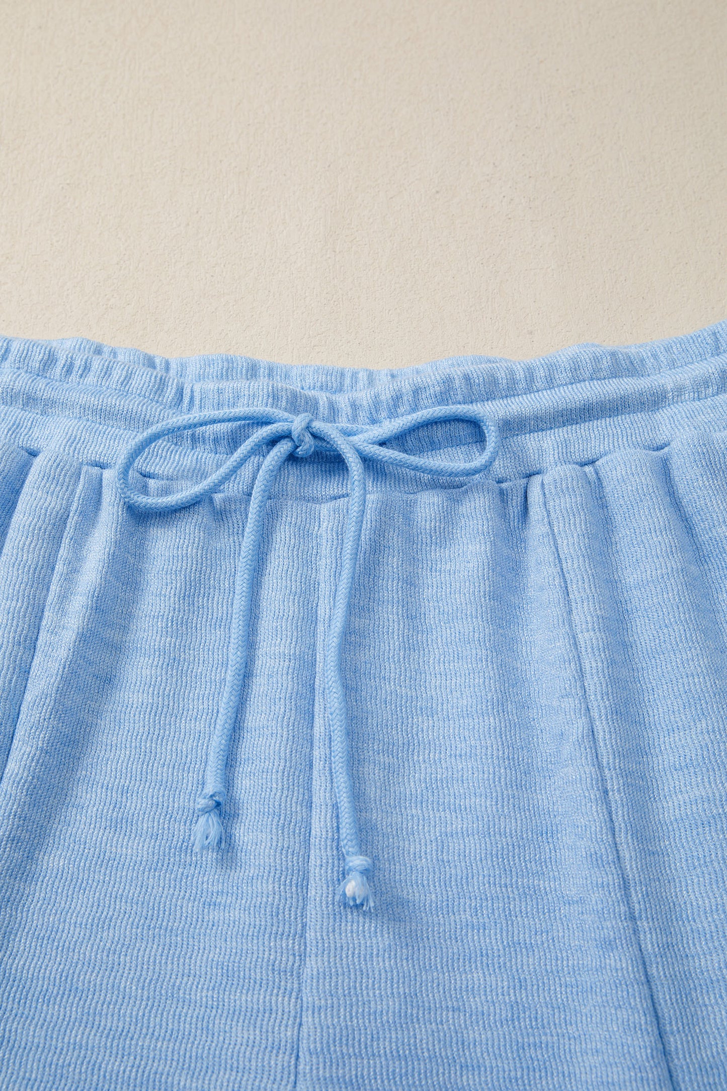 Beau Blue Cap Sleeve Matching Top and Jogger Pants Set-Two Piece Sets/Pant Sets-[Adult]-[Female]-2022 Online Blue Zone Planet