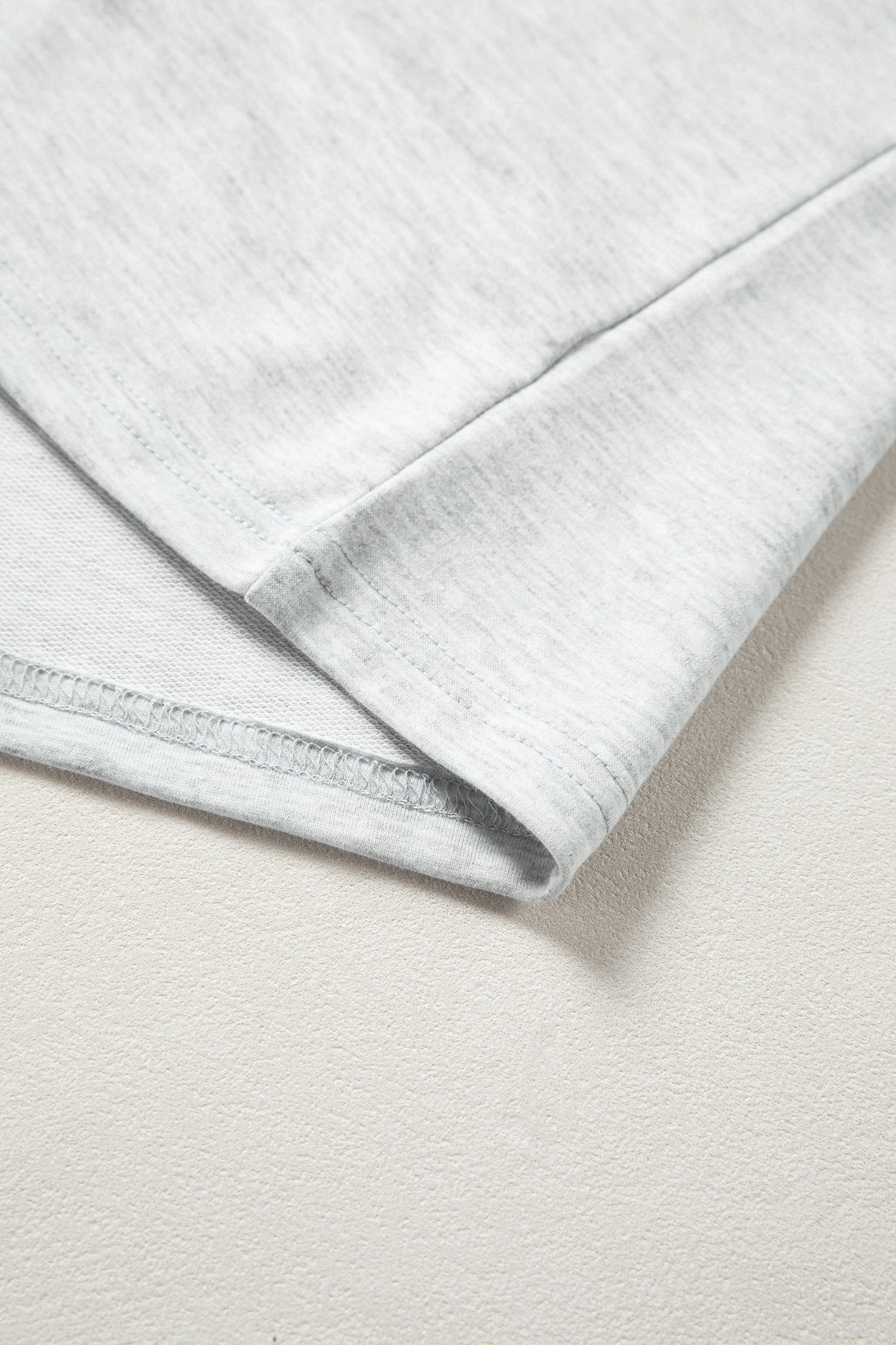 Light Grey Mixed Print Raglan Sleeve Patchwork Exposed Seam Pullover Top-Tops/Long Sleeve Tops-[Adult]-[Female]-2022 Online Blue Zone Planet