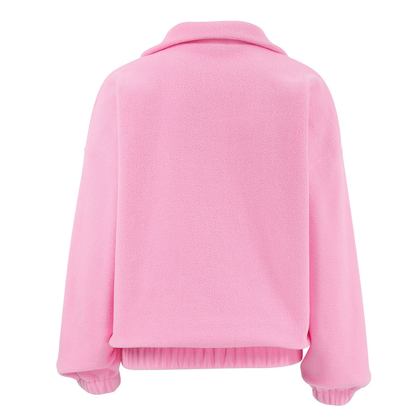 Quarter Zip Long Sleeve Sweatshirt-TOPS / DRESSES-[Adult]-[Female]-2022 Online Blue Zone Planet