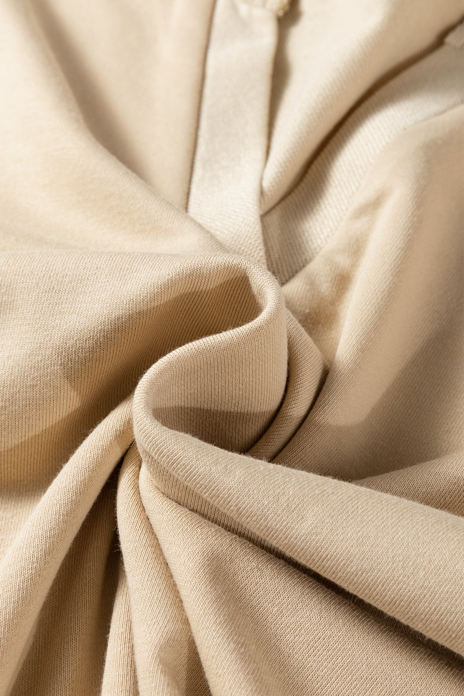 Parchment Striped Raglan Sleeve Notched Neck Raw Edge Plus Size Jumper-Plus Size/Plus Size Tops/Plus Size Long Sleeve Tops-[Adult]-[Female]-2022 Online Blue Zone Planet