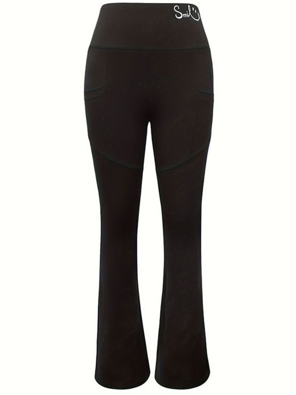 Bootcut High Rise Pants with Pockets-BOTTOMS SIZES SMALL MEDIUM LARGE-[Adult]-[Female]-2022 Online Blue Zone Planet