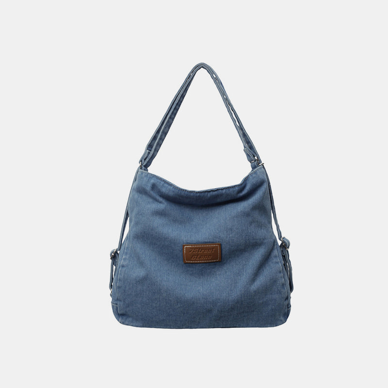 Blue Zone Planet | Adjustable Strap Denim Shoulder Bag-TOPS / DRESSES-[Adult]-[Female]-Light-One Size-2022 Online Blue Zone Planet