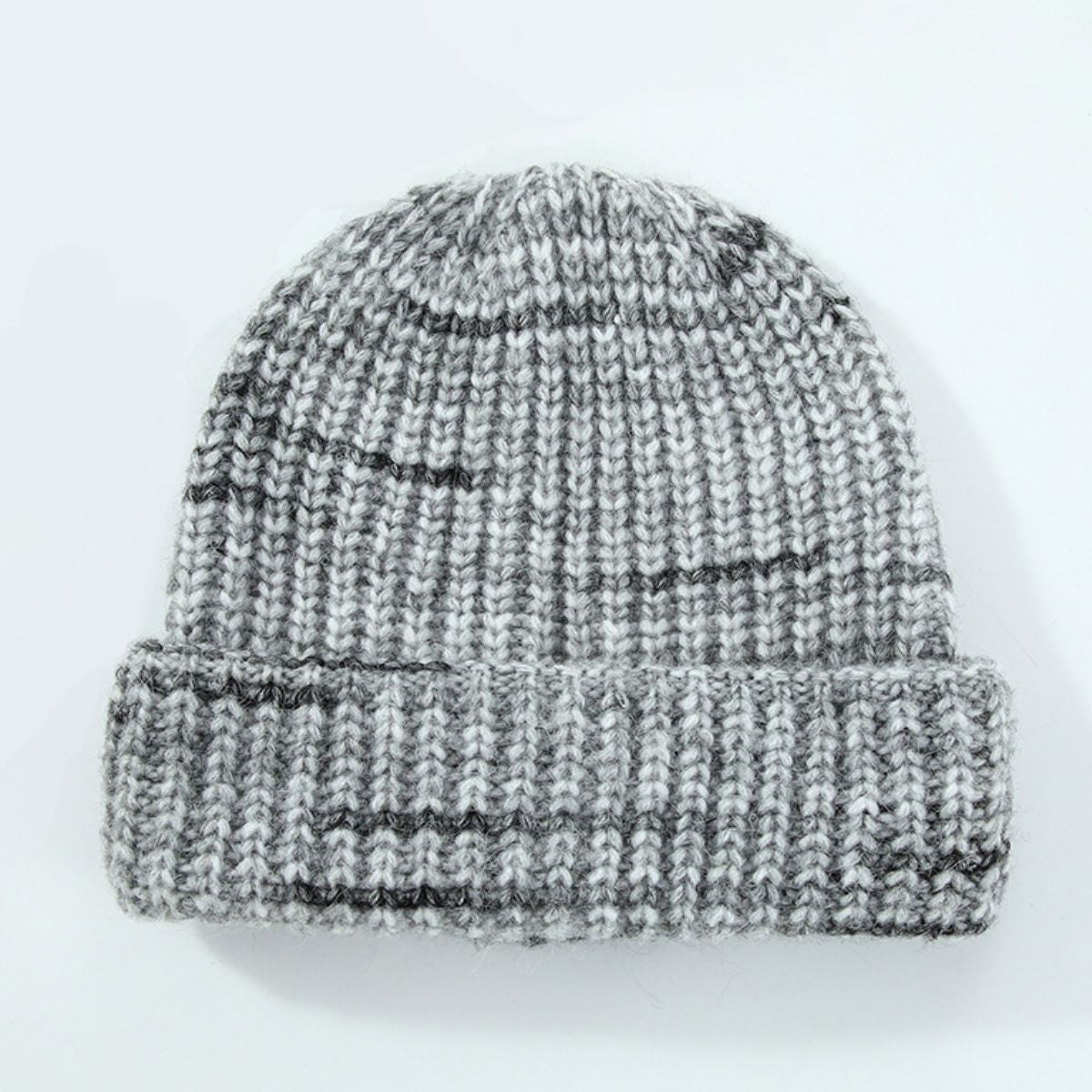 Blue Zone Planet | Thermal Contrast Knit Hat-HATS-[Adult]-[Female]-Gray-One Size-2022 Online Blue Zone Planet