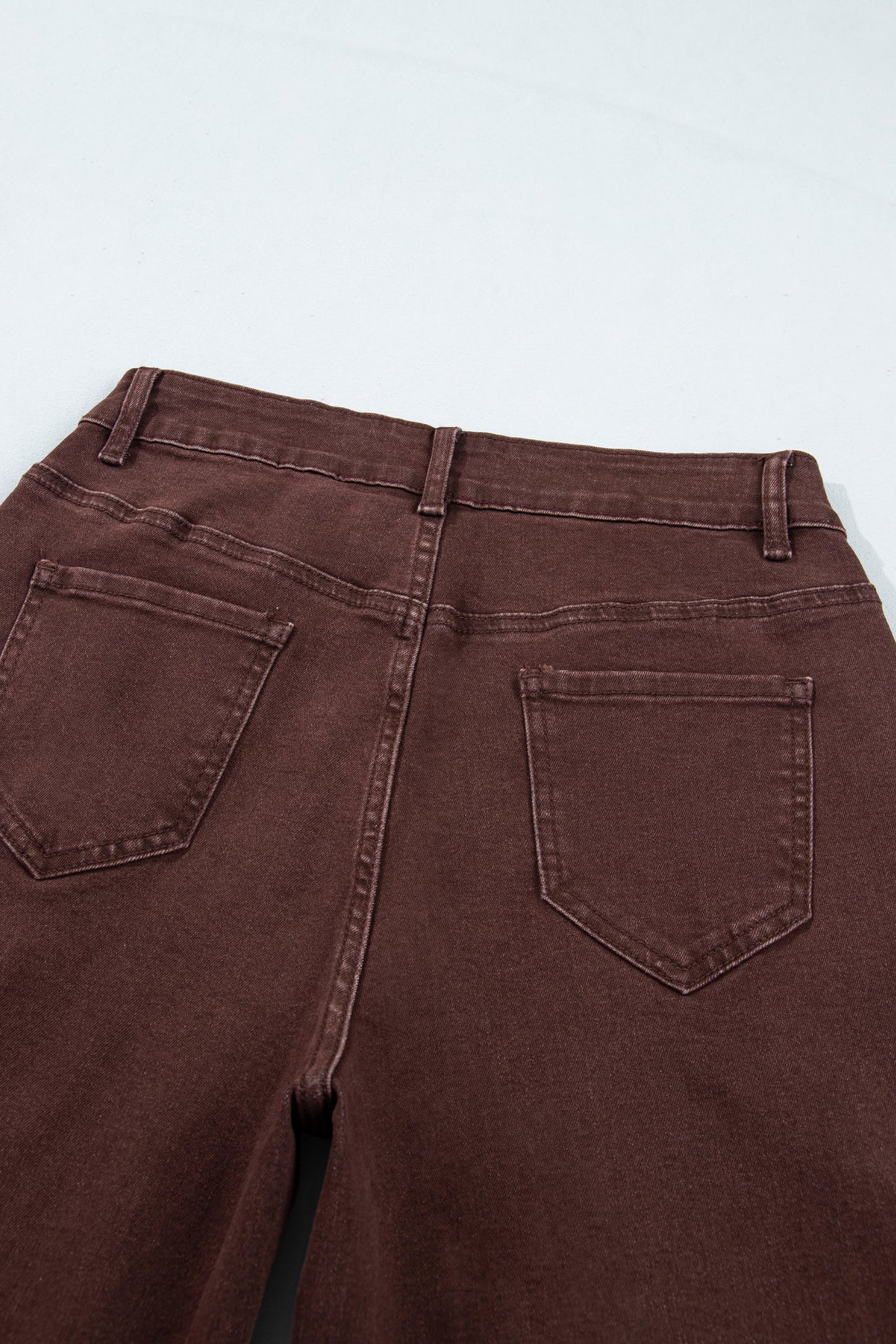 Dusk Blue Side Seam Rivet Detail Ankle Length Casual Jeans-Bottoms/Jeans-[Adult]-[Female]-2022 Online Blue Zone Planet