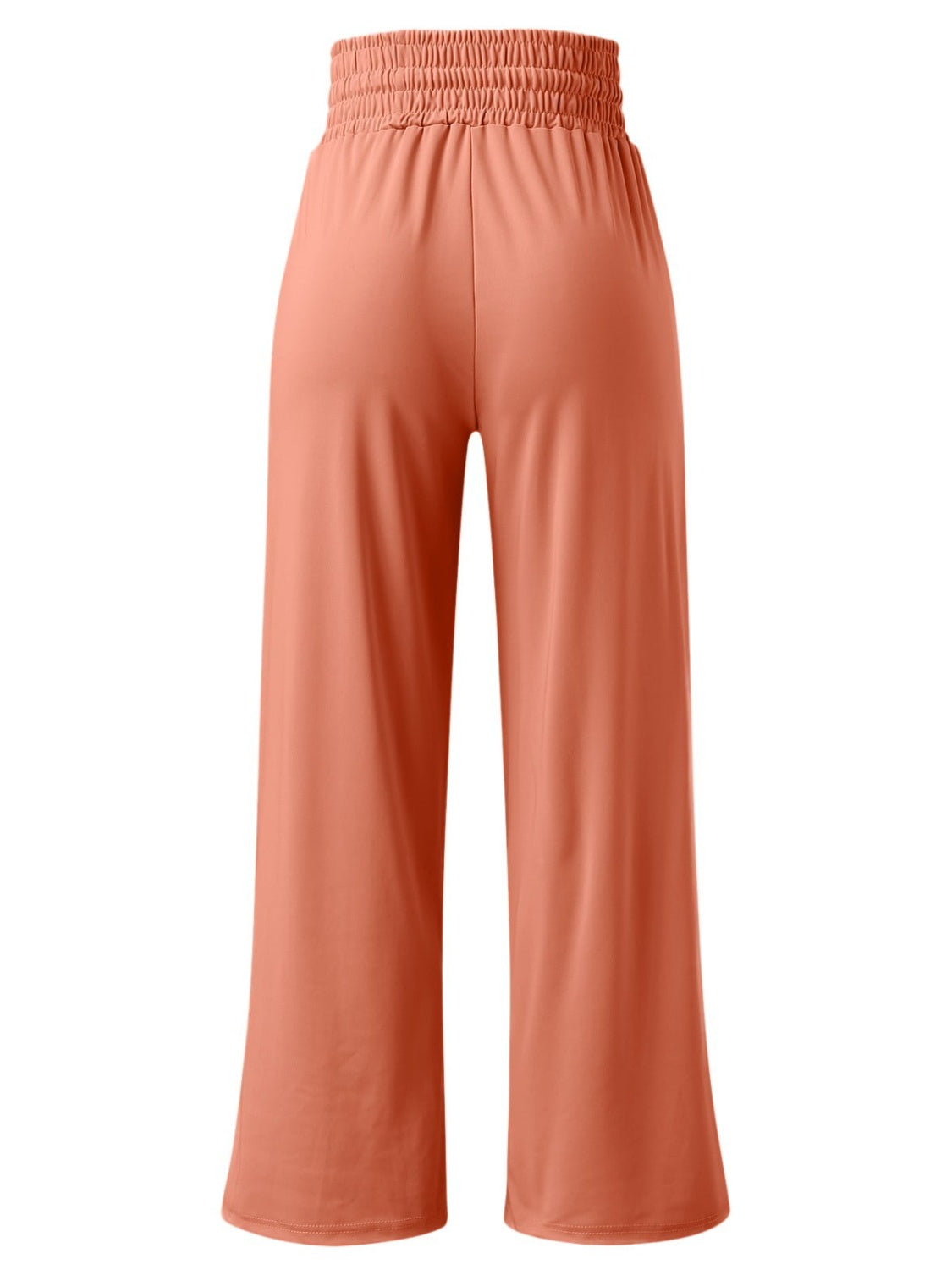 Full Size Drawstring High Waist Wide Leg Pants-BOTTOMS SIZES SMALL MEDIUM LARGE-[Adult]-[Female]-2022 Online Blue Zone Planet