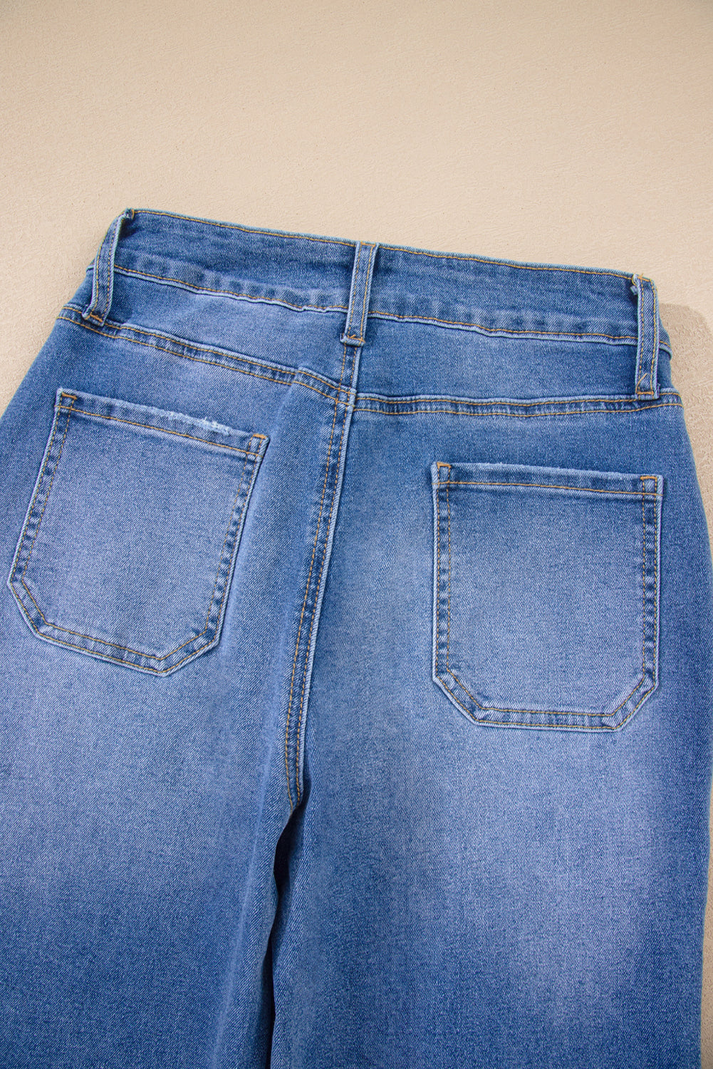 Sky Blue Cropped High Rise Wide Leg Jeans-Bottoms/Jeans-[Adult]-[Female]-2022 Online Blue Zone Planet