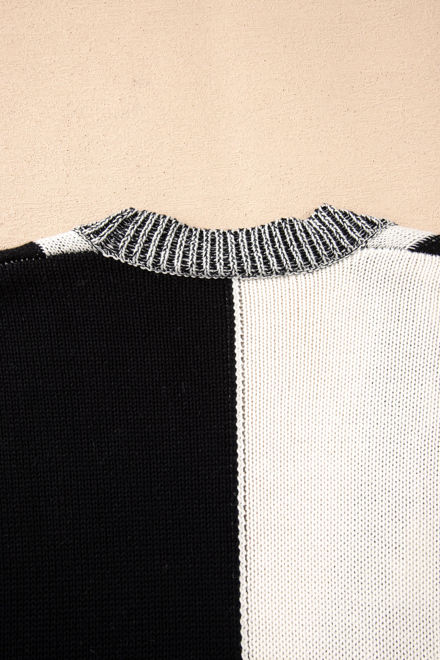 Black Checkered Bubble Sleeve Drop Shoulder Open Cardigan-Plus Size/Plus Size Sweaters & Cardigans-[Adult]-[Female]-2022 Online Blue Zone Planet