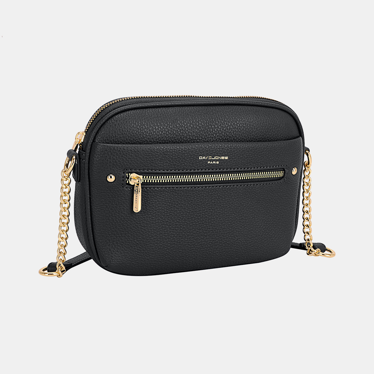 David Jones Chain Detail Small Crossbody Bag-HANDBAGS-[Adult]-[Female]-Black-One Size-2022 Online Blue Zone Planet