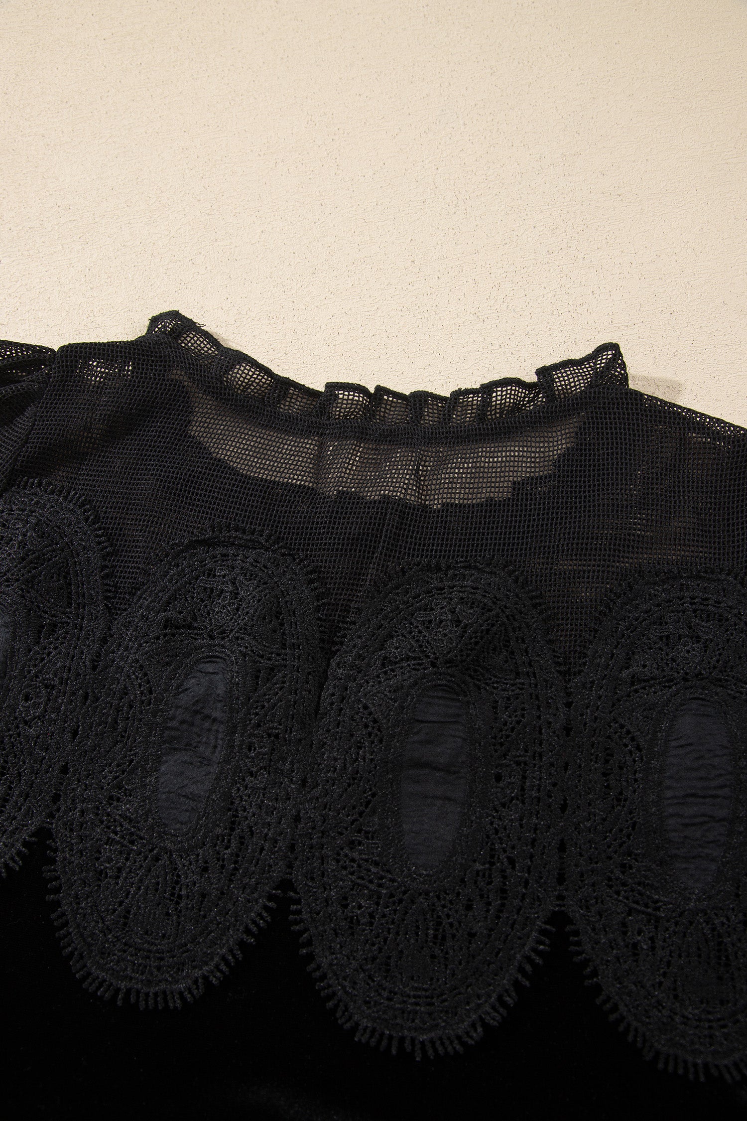 Black Embroidered Velvet Short Sleeve Mini Shift Dress-TOPS / DRESSES-[Adult]-[Female]-2022 Online Blue Zone Planet