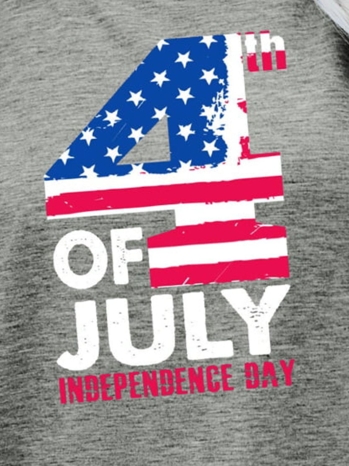 4th OF JULY INDEPENDENCE DAY Graphic Tee BLUE ZONE PLANET