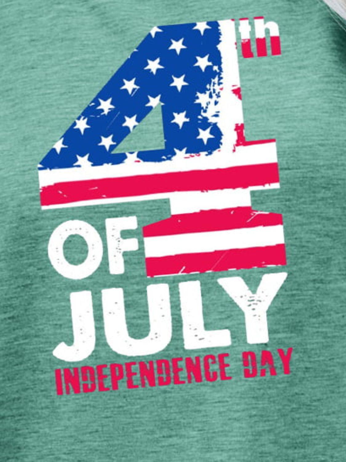 4th OF JULY INDEPENDENCE DAY Graphic Tee BLUE ZONE PLANET