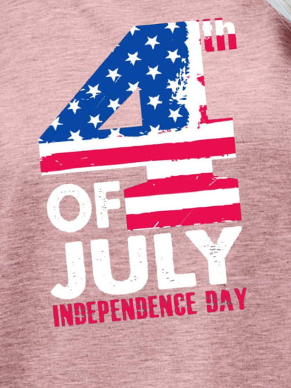 4th OF JULY INDEPENDENCE DAY Graphic Tee BLUE ZONE PLANET