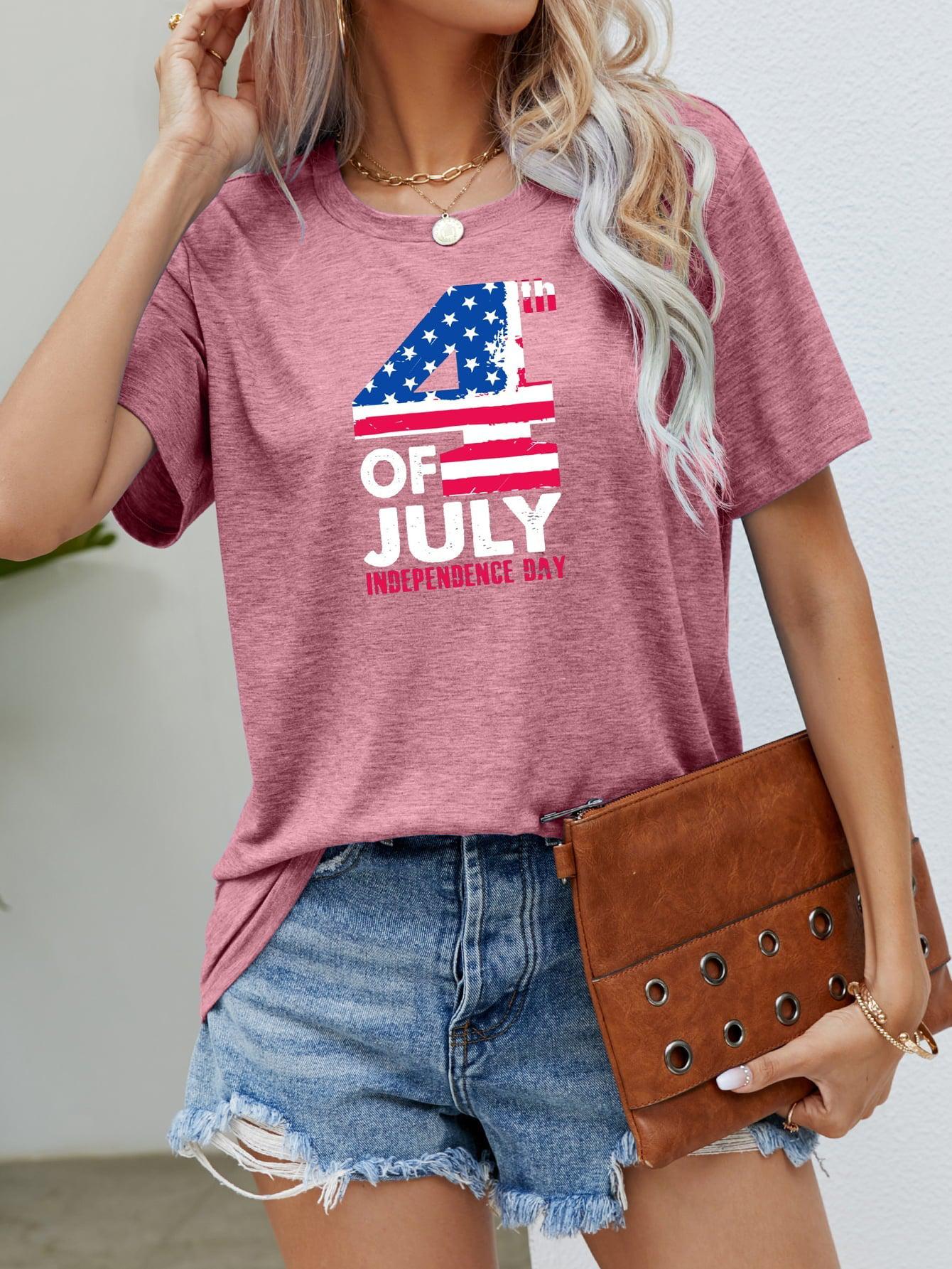 4th OF JULY INDEPENDENCE DAY Graphic Tee BLUE ZONE PLANET