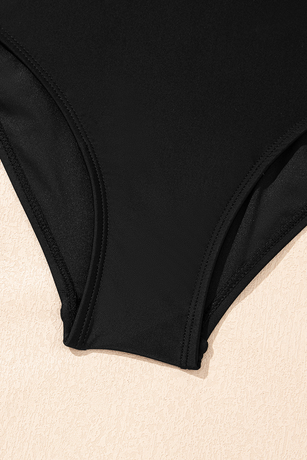 Black Cut Out Twist Bowknot Backless One Piece Swimsuit-Swimwear/One Piece Swimsuit-[Adult]-[Female]-2022 Online Blue Zone Planet