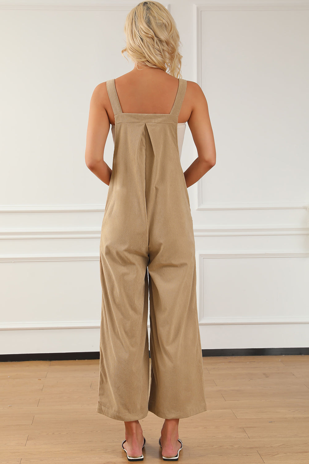 Pocketed Wide Leg Overall-TOPS / DRESSES-[Adult]-[Female]-2022 Online Blue Zone Planet