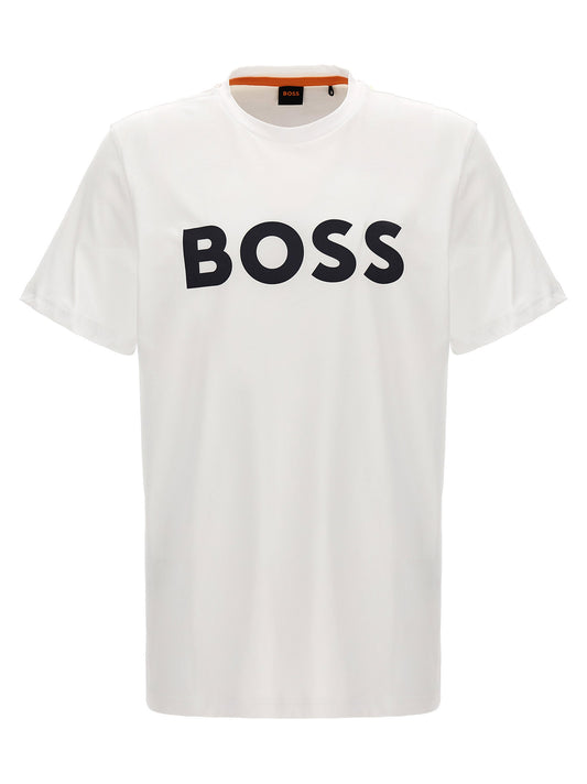 Hugo Boss Logo T-shirt-Topwear-[Adult]-[Female]-2022 Online Blue Zone Planet