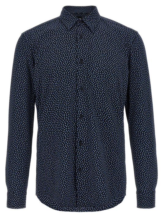 Hugo Boss Roan Shirt-Shirts-[Adult]-[Female]-XXL-Blue-2022 Online Blue Zone Planet