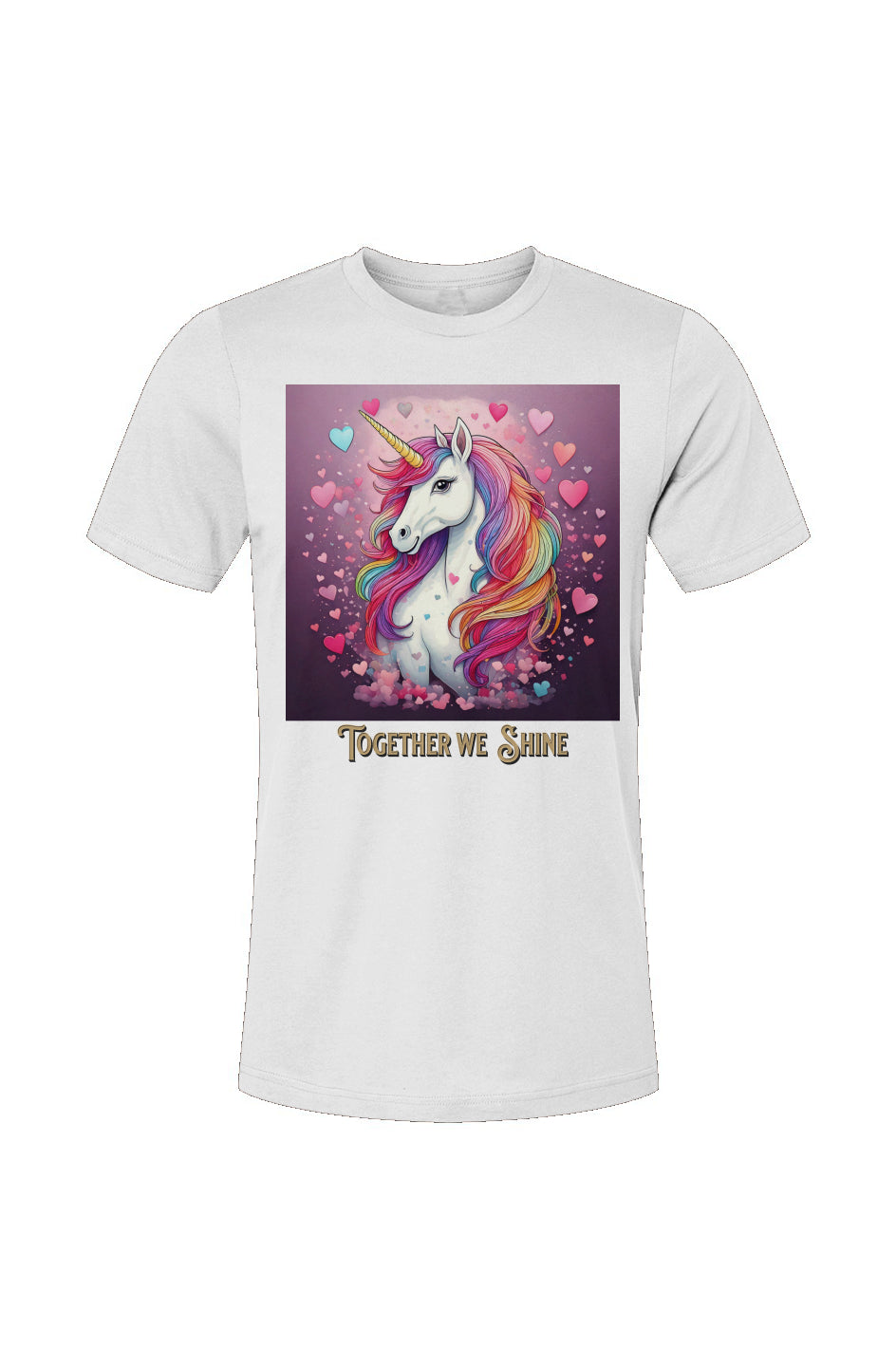 Together we Shine Valentine Unicorn T-Shirt