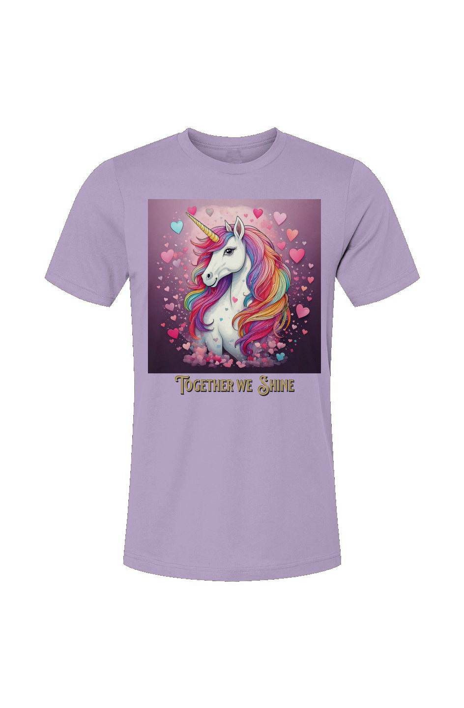 Together we Shine Valentine Unicorn T-Shirt