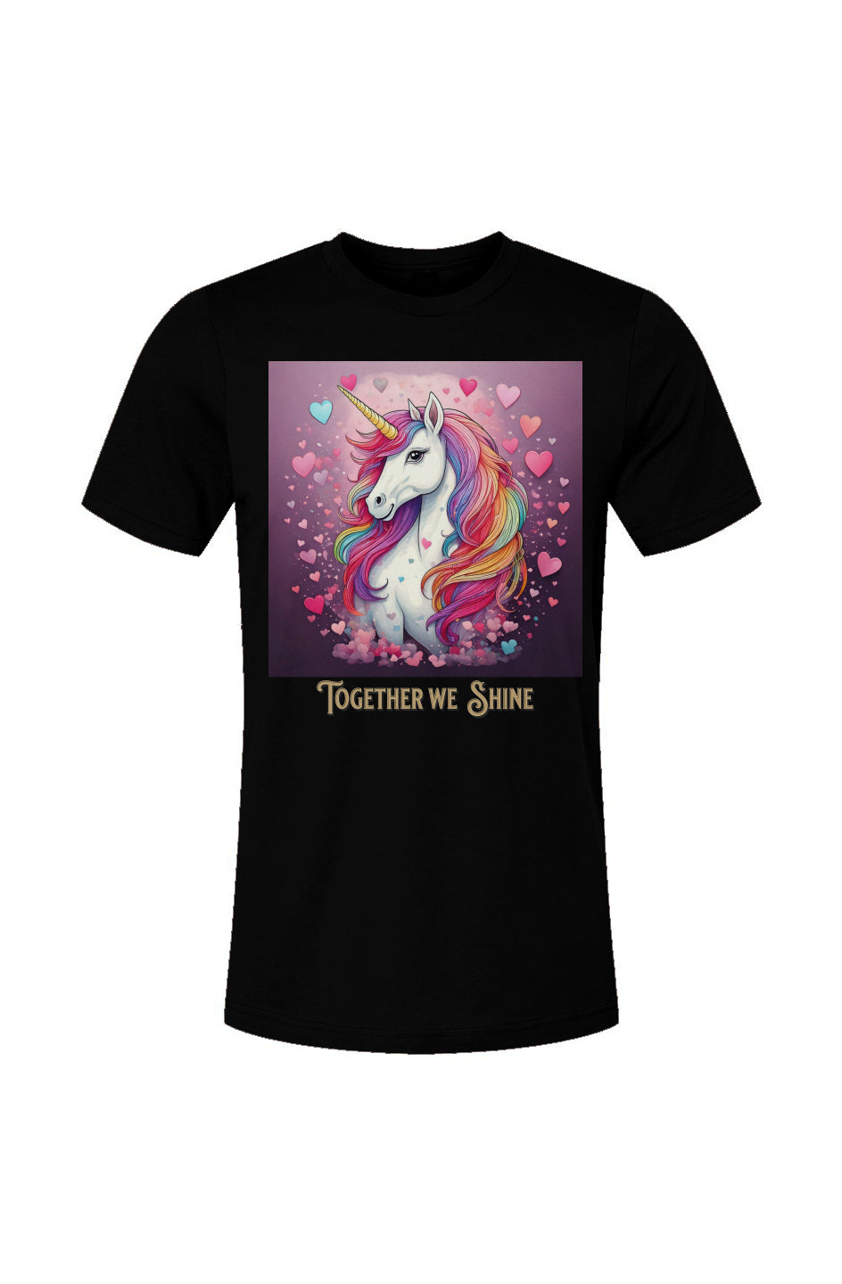 Together we Shine Valentine Unicorn T-Shirt