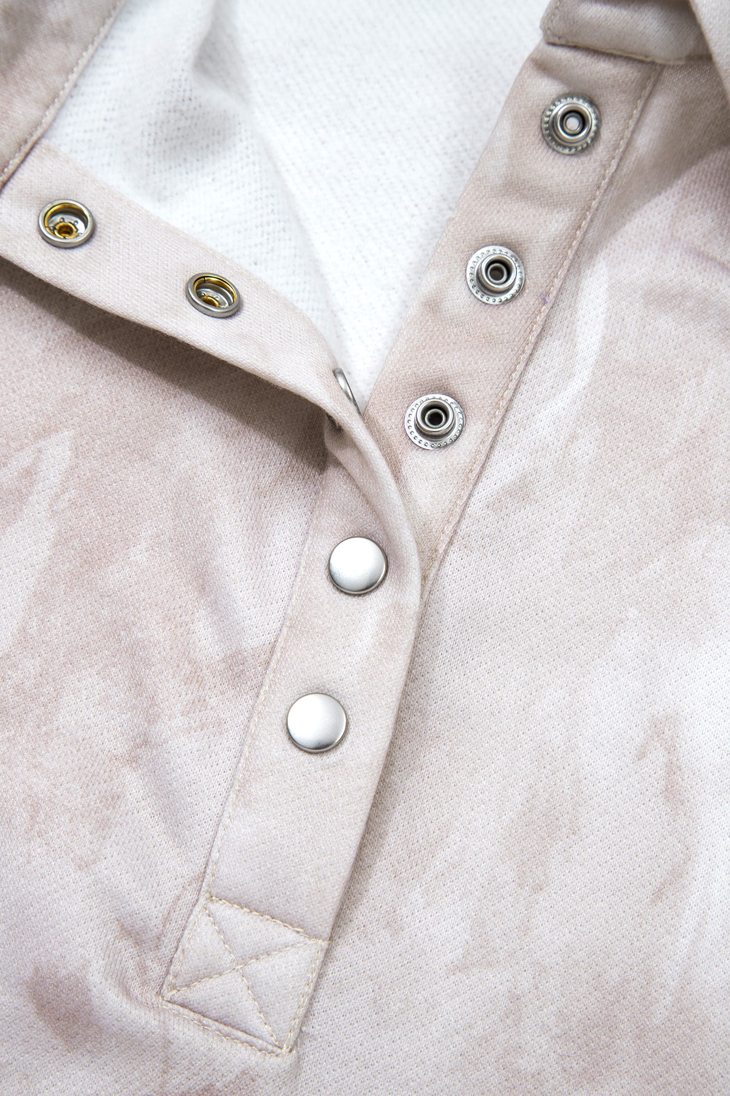 White Abstract Woodland Print Balloon Sleeve Pullover Drawstring Mini Skirt Set-Two Piece Sets/Two Piece Dresses-[Adult]-[Female]-2022 Online Blue Zone Planet