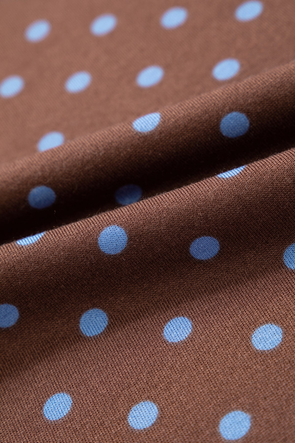Brown Polka Dot Drawstring Wide Leg Long Sleeve Top Pant Set-Two Piece Sets/Pant Sets-[Adult]-[Female]-2022 Online Blue Zone Planet