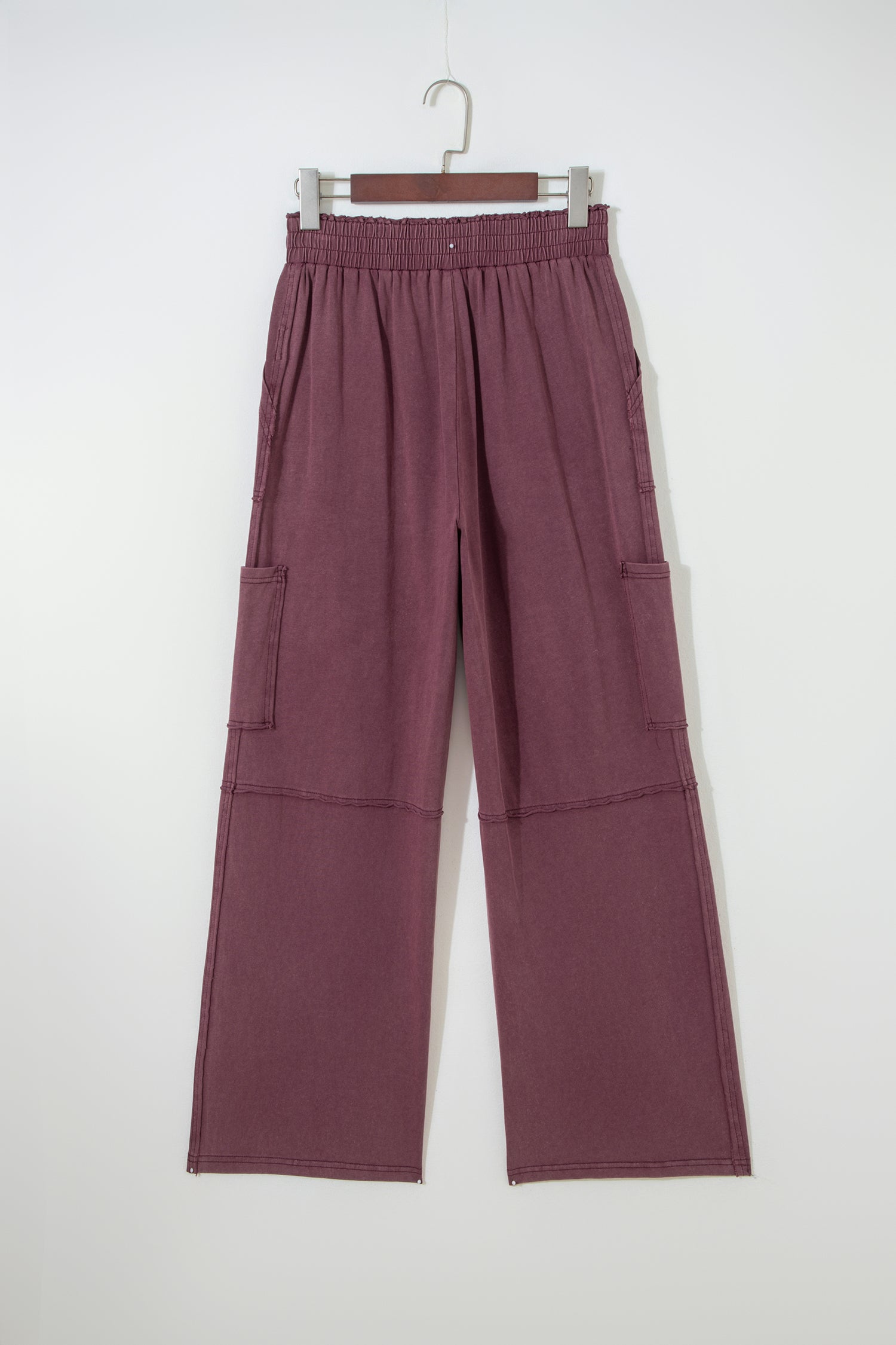 Mineral Red Mineral Wash Cargo Patched Pocket Utility Sweatpants-Bottoms/Pants & Culotte-[Adult]-[Female]-2022 Online Blue Zone Planet