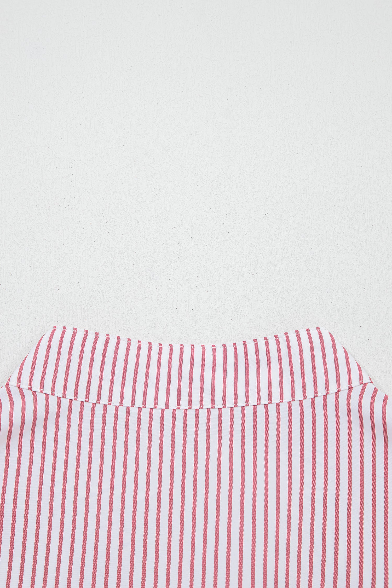 Red Stripe Plus Size Ruffled Hem Pinstriped Midi Dress-TOPS / DRESSES-[Adult]-[Female]-2022 Online Blue Zone Planet