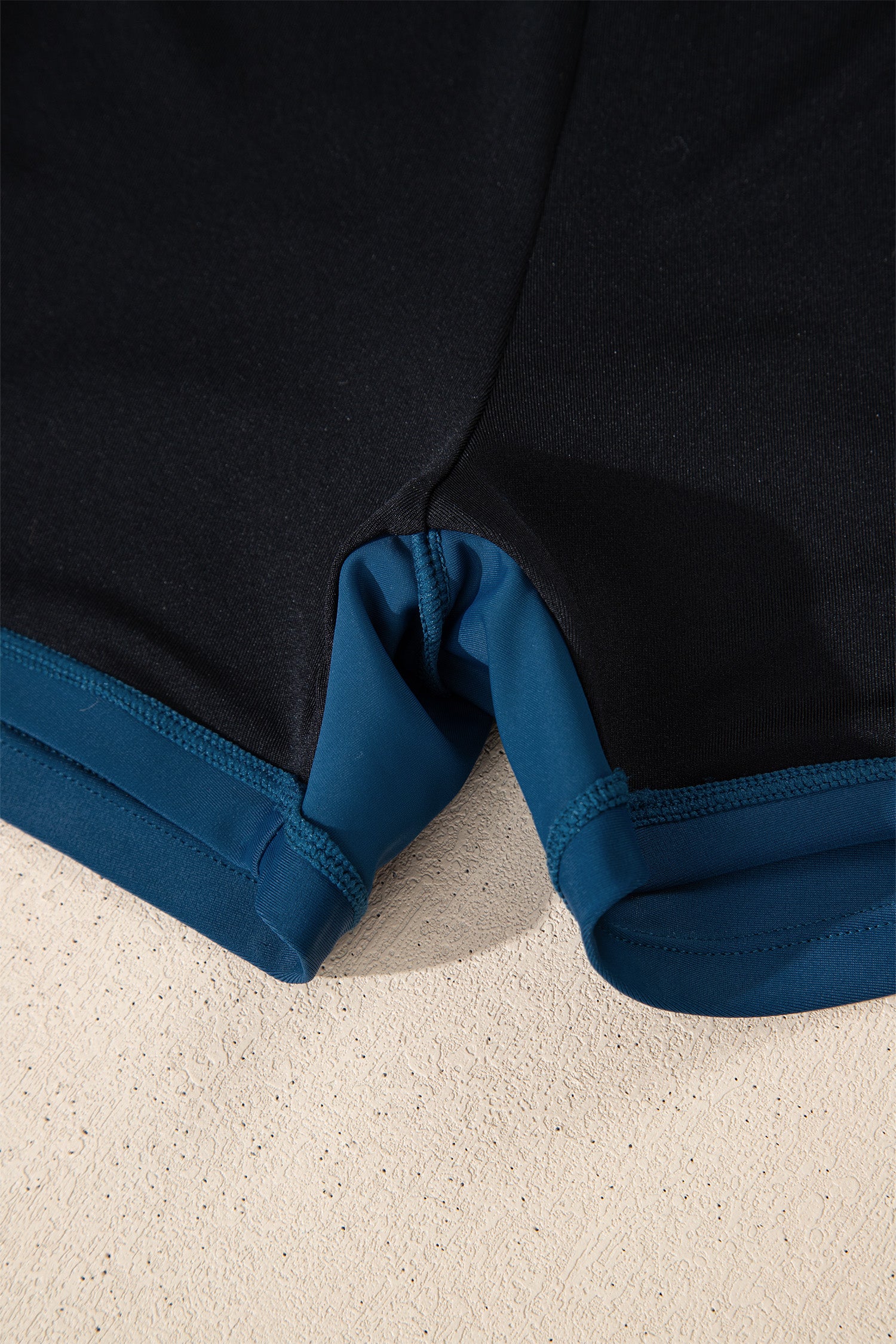 Sail Blue Color Block Patchwork Bow Knot Detail Sleeveless Swim Dress-TOPS / DRESSES-[Adult]-[Female]-2022 Online Blue Zone Planet