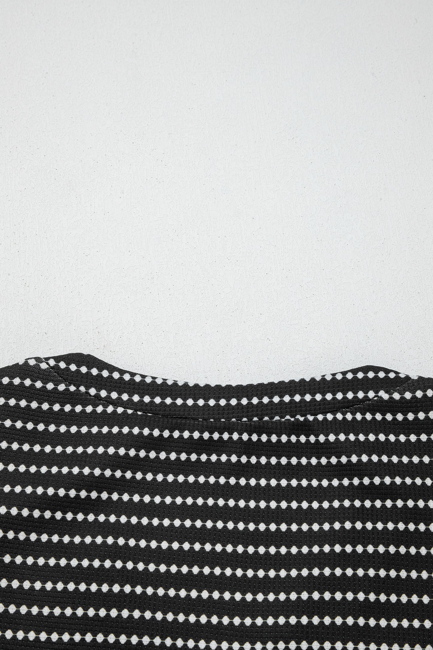 Black Stripe Textured Knit V Neck Flutter Sleeve Shift Mini Dress-TOPS / DRESSES-[Adult]-[Female]-2022 Online Blue Zone Planet