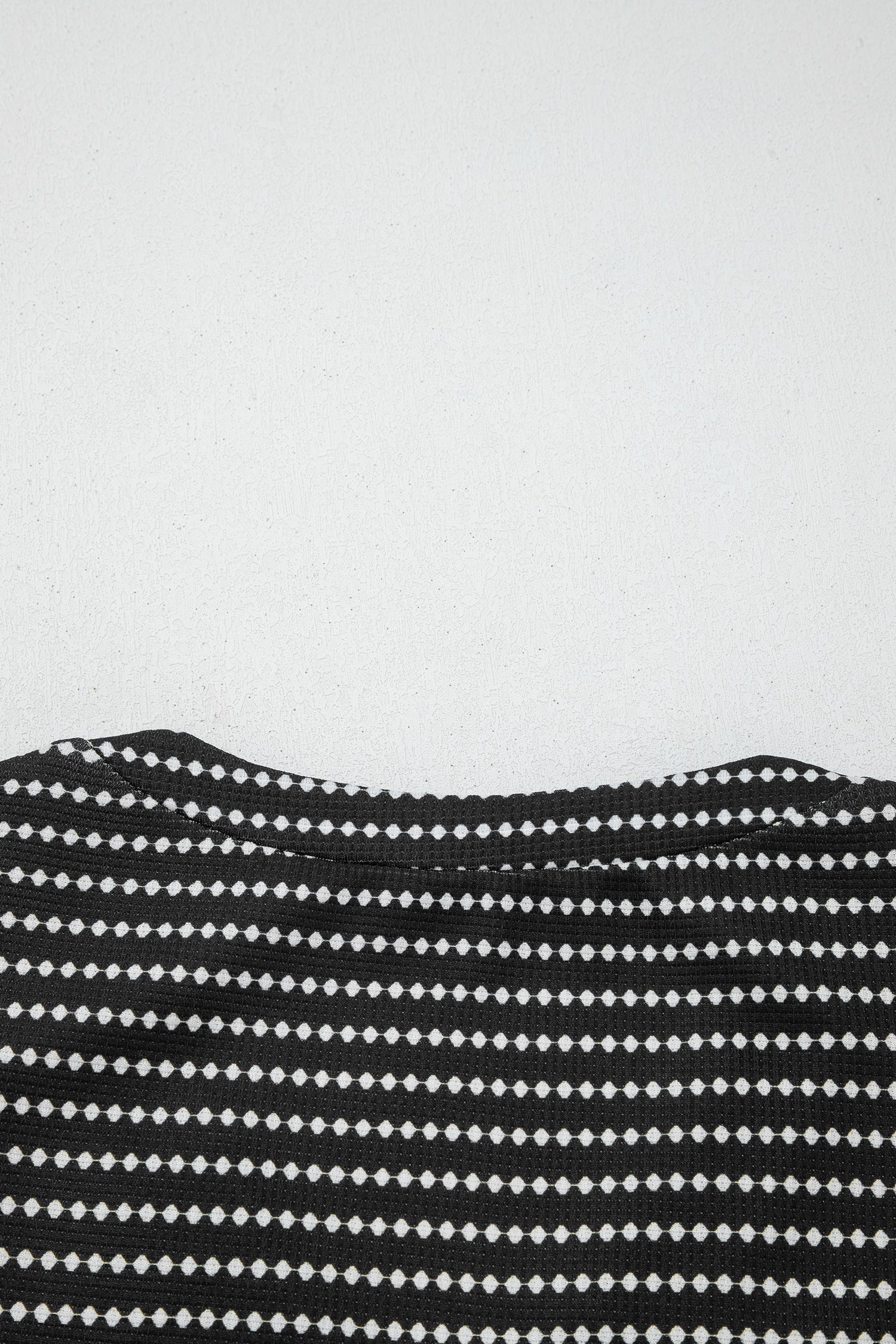 Black Stripe Textured Knit V Neck Flutter Sleeve Shift Mini Dress-TOPS / DRESSES-[Adult]-[Female]-2022 Online Blue Zone Planet