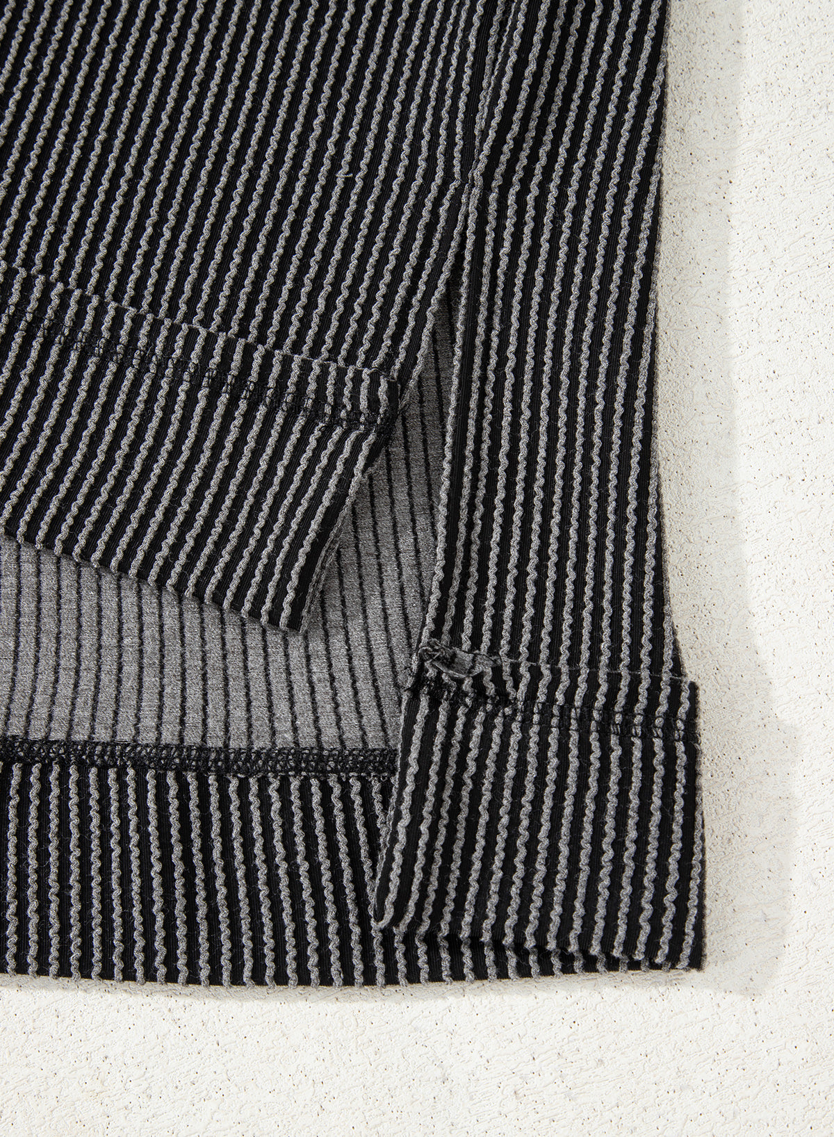 Dark Grey Corded Lantern Sleeve Top High Waist Ruffled Mini Skirt Set-Two Piece Sets/Two Piece Dresses-[Adult]-[Female]-2022 Online Blue Zone Planet