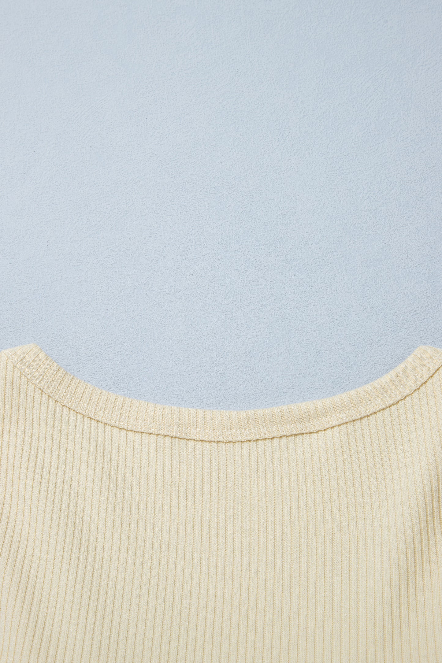 Beige Ribbed Knit Sweet Lace Hem Vest-Tops/Tank Tops-[Adult]-[Female]-2022 Online Blue Zone Planet