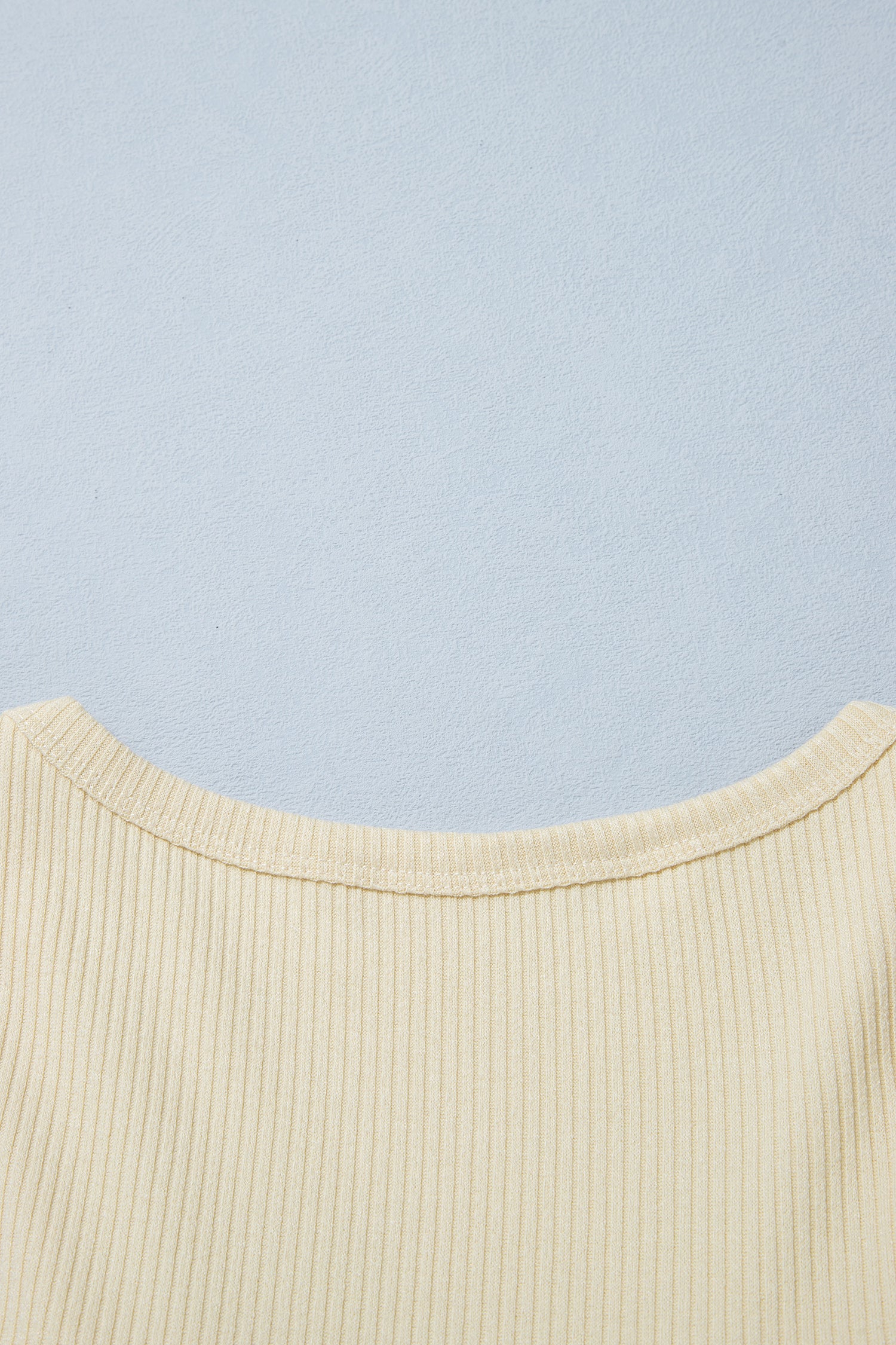 Beige Ribbed Knit Sweet Lace Hem Vest-Tops/Tank Tops-[Adult]-[Female]-2022 Online Blue Zone Planet