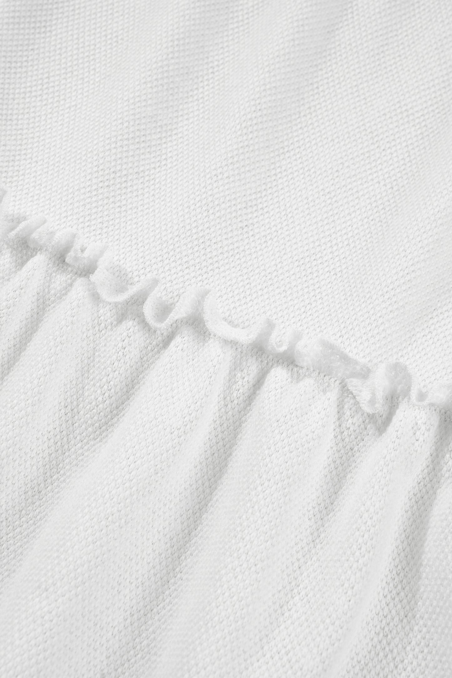 White Tiered Frill Trim A-line Tank Top-Tops/Tank Tops-[Adult]-[Female]-2022 Online Blue Zone Planet