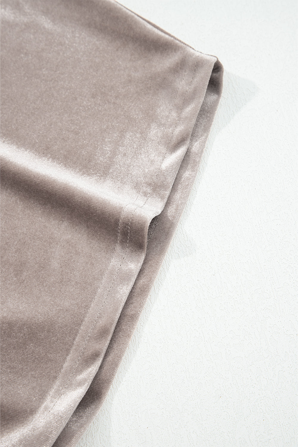 Smoke Gray 3/4 Sleeve Open Front Velvet Kimono-Outerwear/Kimonos-[Adult]-[Female]-2022 Online Blue Zone Planet