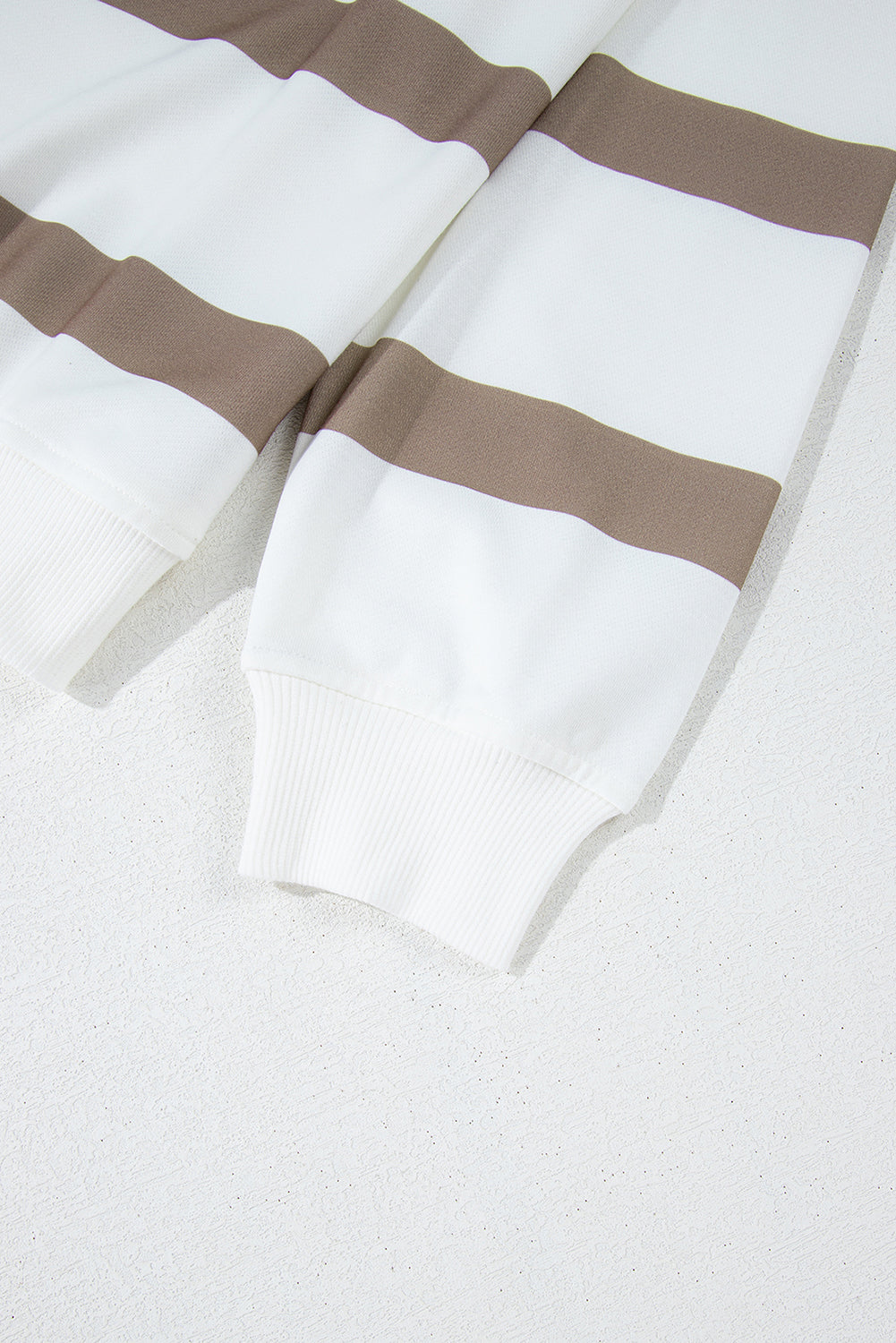 Blue Zone Planet | Brown Stripe Striped Drop Shoulder Pullover And Jogger Pants Set-Two Piece Sets/Pant Sets-[Adult]-[Female]-2022 Online Blue Zone Planet