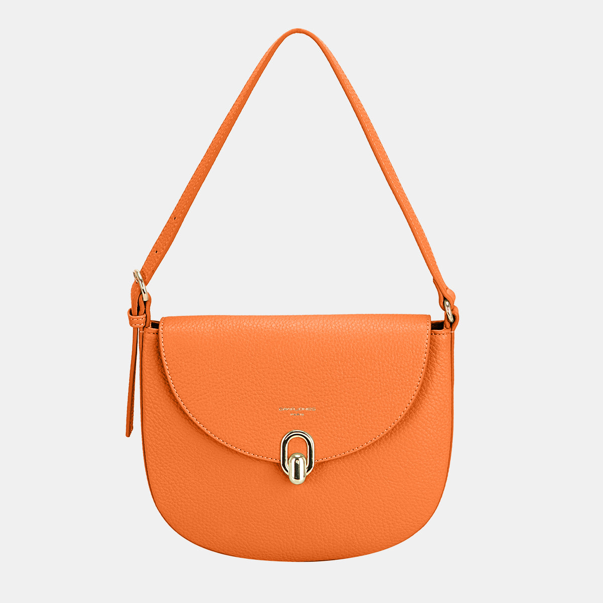 Blue Zone Planet | David Jones Metal Buckle Shoulder Bag-TOPS / DRESSES-[Adult]-[Female]-Orange-One Size-2022 Online Blue Zone Planet